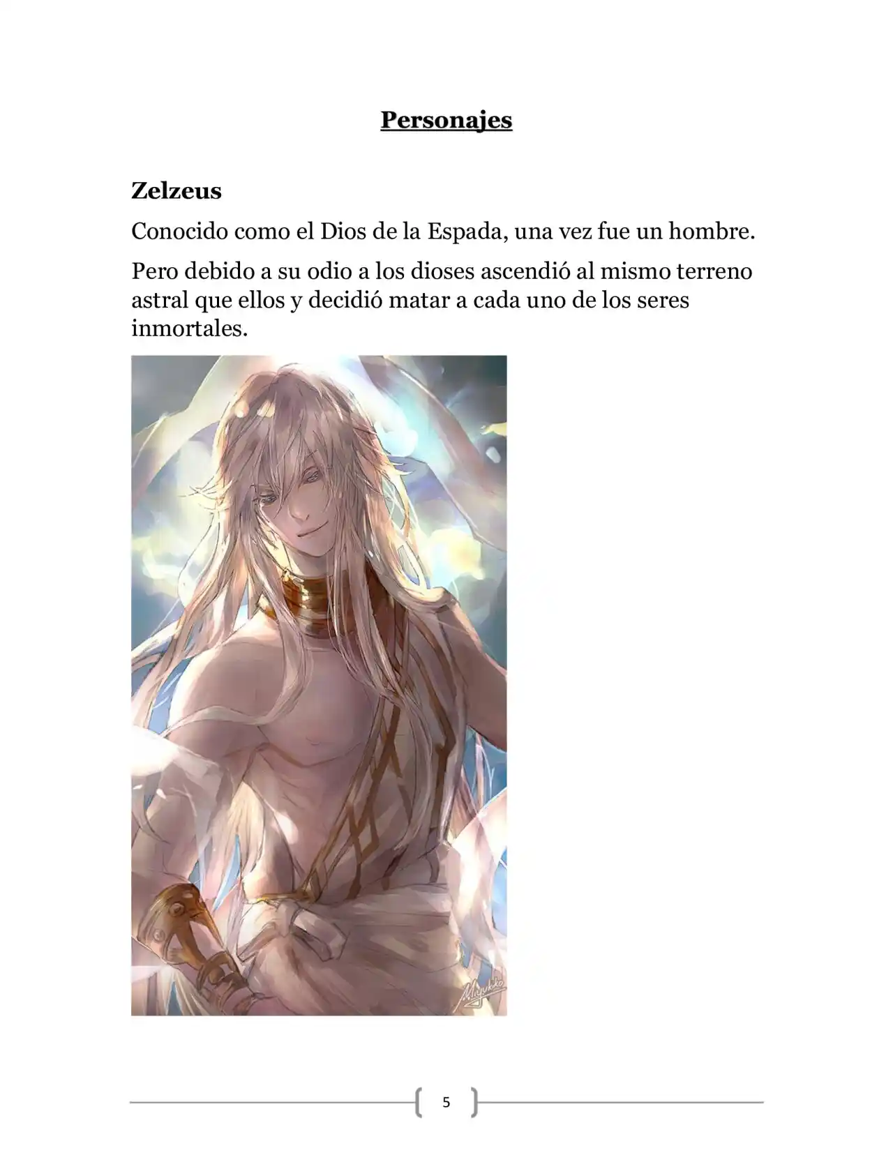 La Ambición Del Dios De La Espada (Novela) - Capítulo 1 - Página 5 - LectorTMOo
