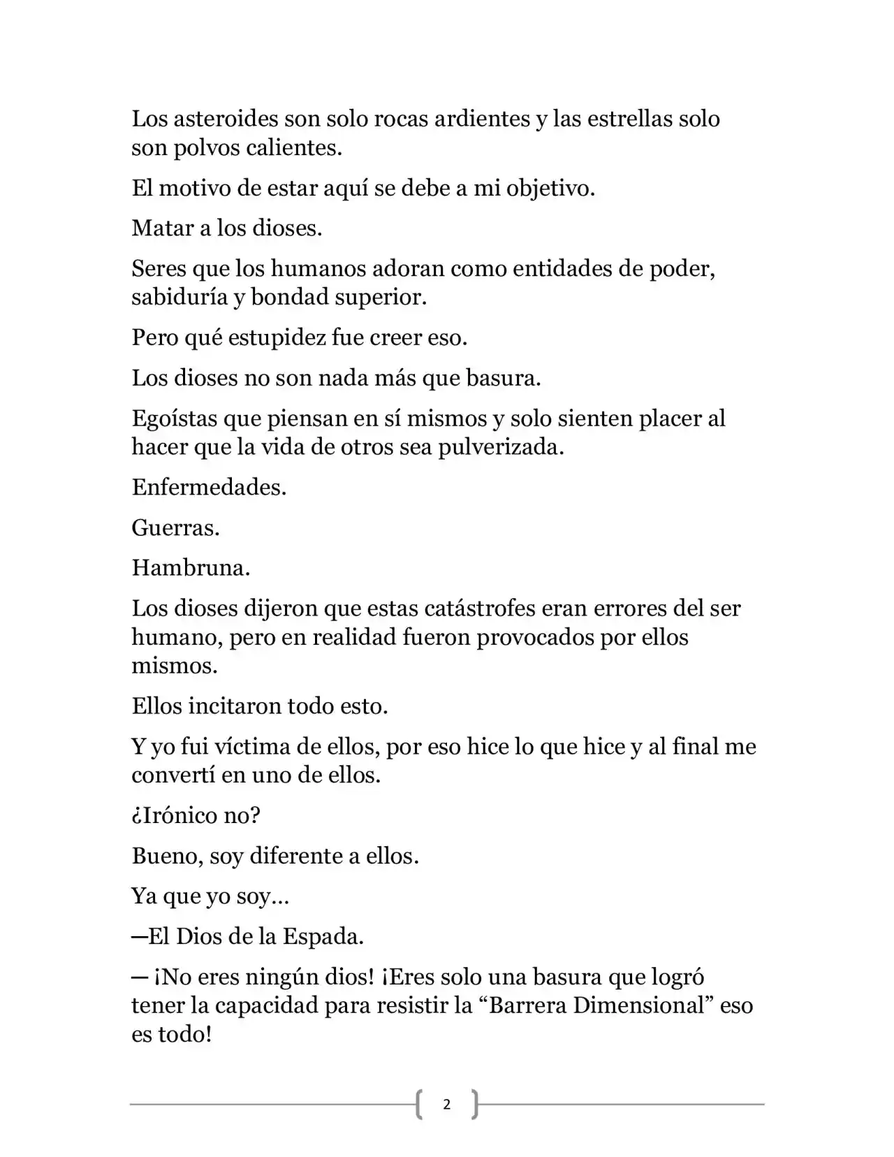 La Ambición Del Dios De La Espada (Novela) - Capítulo 1 - Página 15 - LectorTMOo