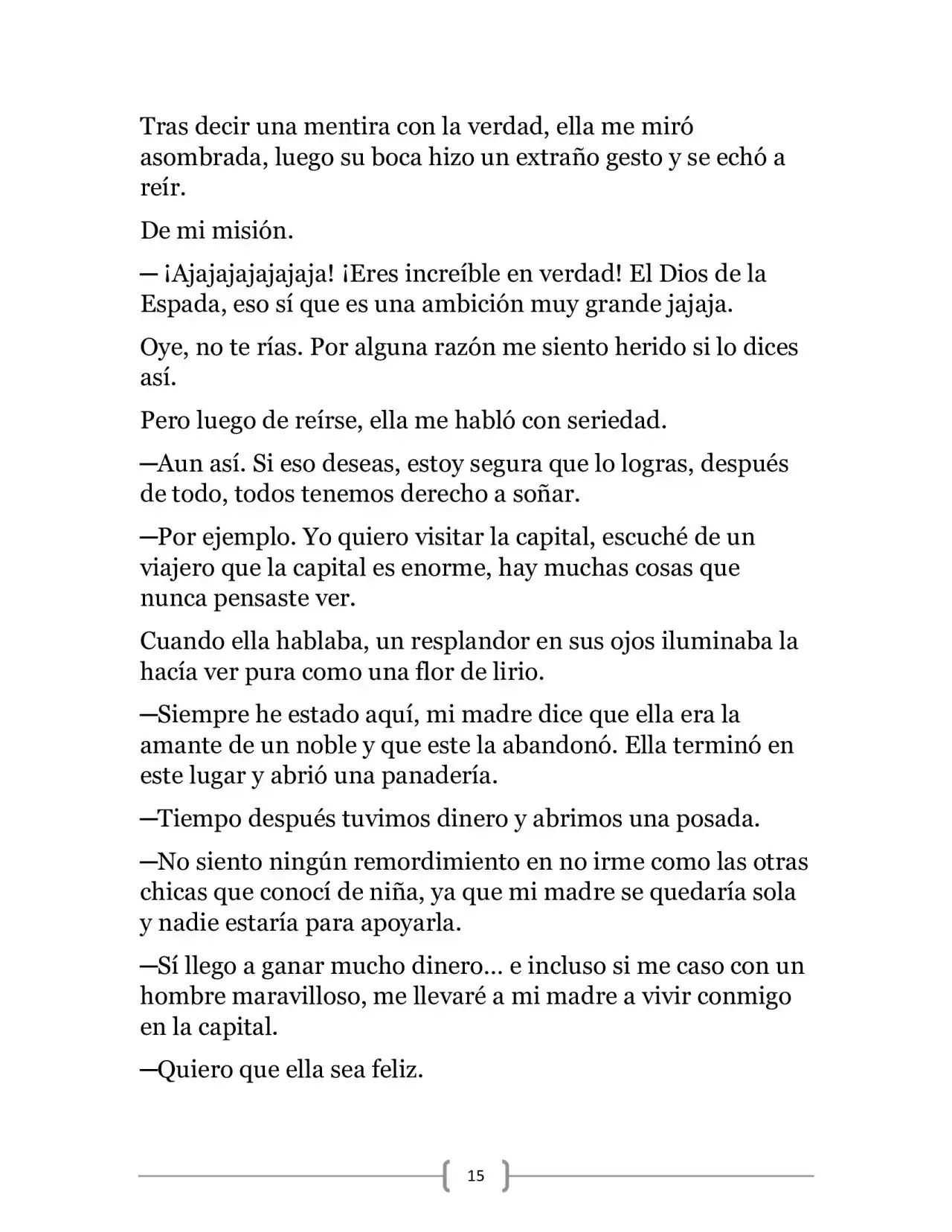 La Ambición Del Dios De La Espada (Novela) - Capítulo 2 - Página 15 - LectorTMOo