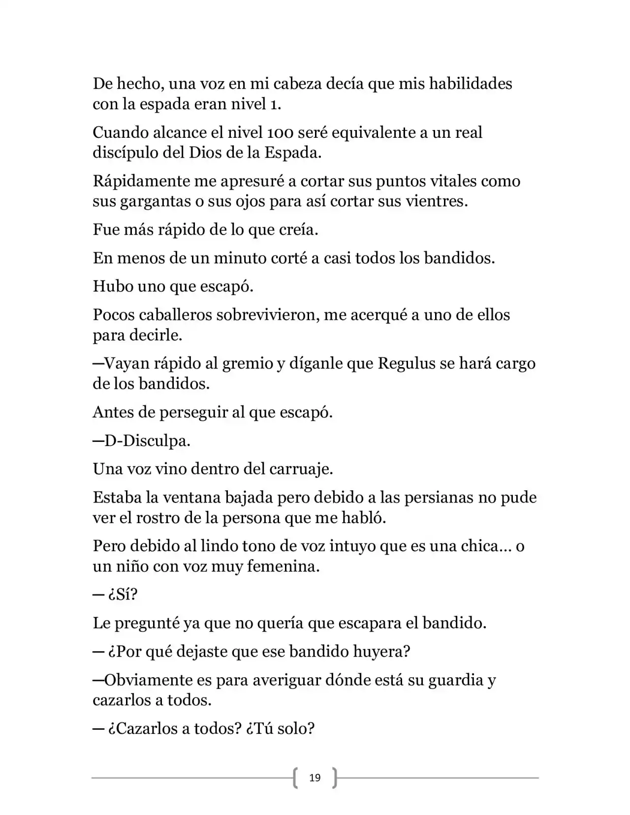 La Ambición Del Dios De La Espada (Novela) - Capítulo 2 - Página 19 - LectorTMOo