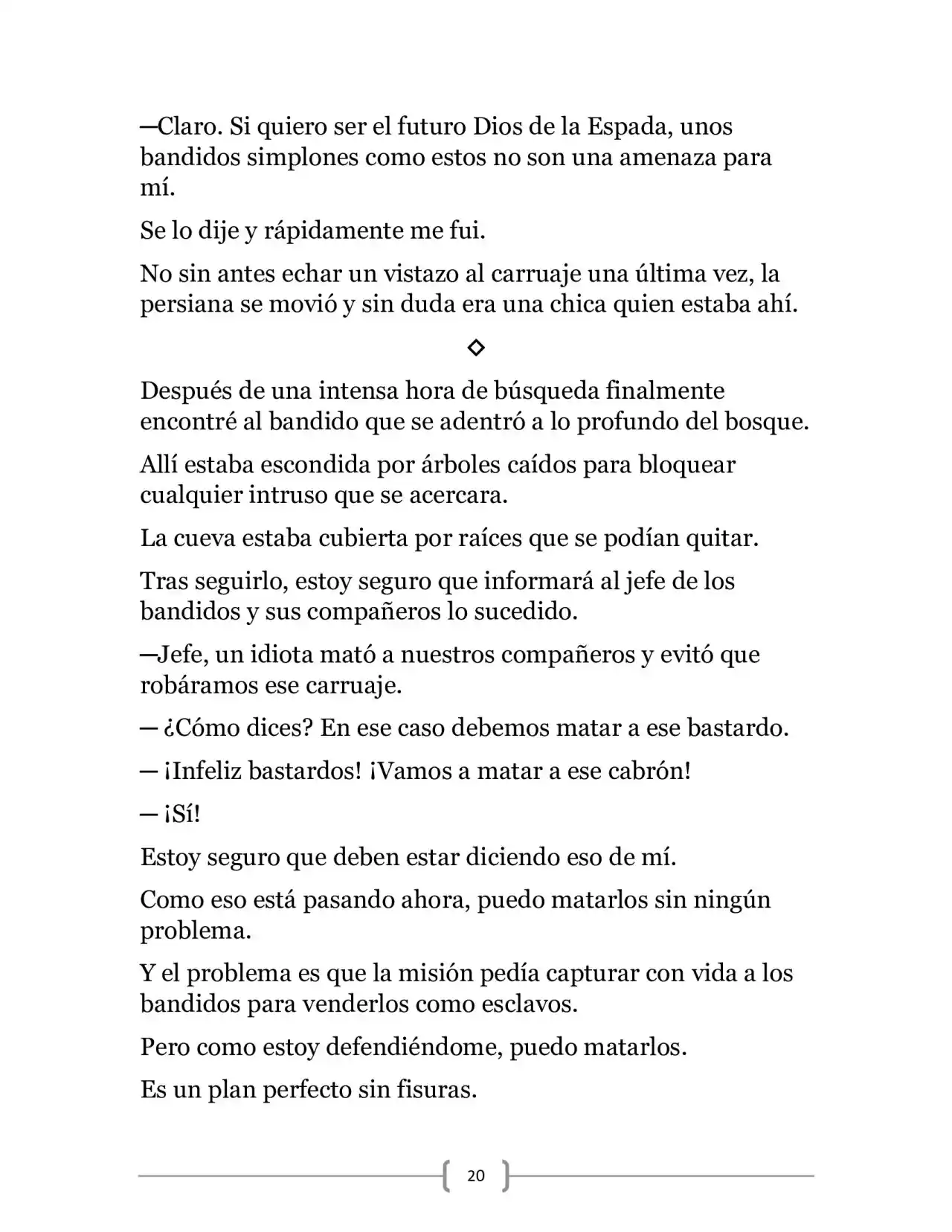 La Ambición Del Dios De La Espada (Novela) - Capítulo 2 - Página 20 - LectorTMOo