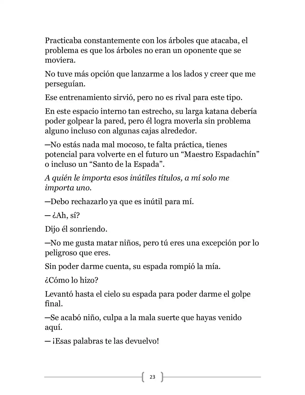 La Ambición Del Dios De La Espada (Novela) - Capítulo 2 - Página 23 - LectorTMOo