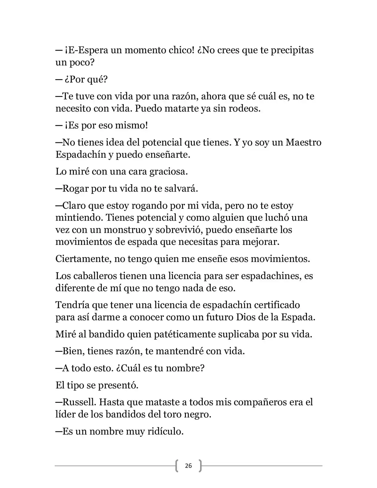 La Ambición Del Dios De La Espada (Novela) - Capítulo 2 - Página 26 - LectorTMOo