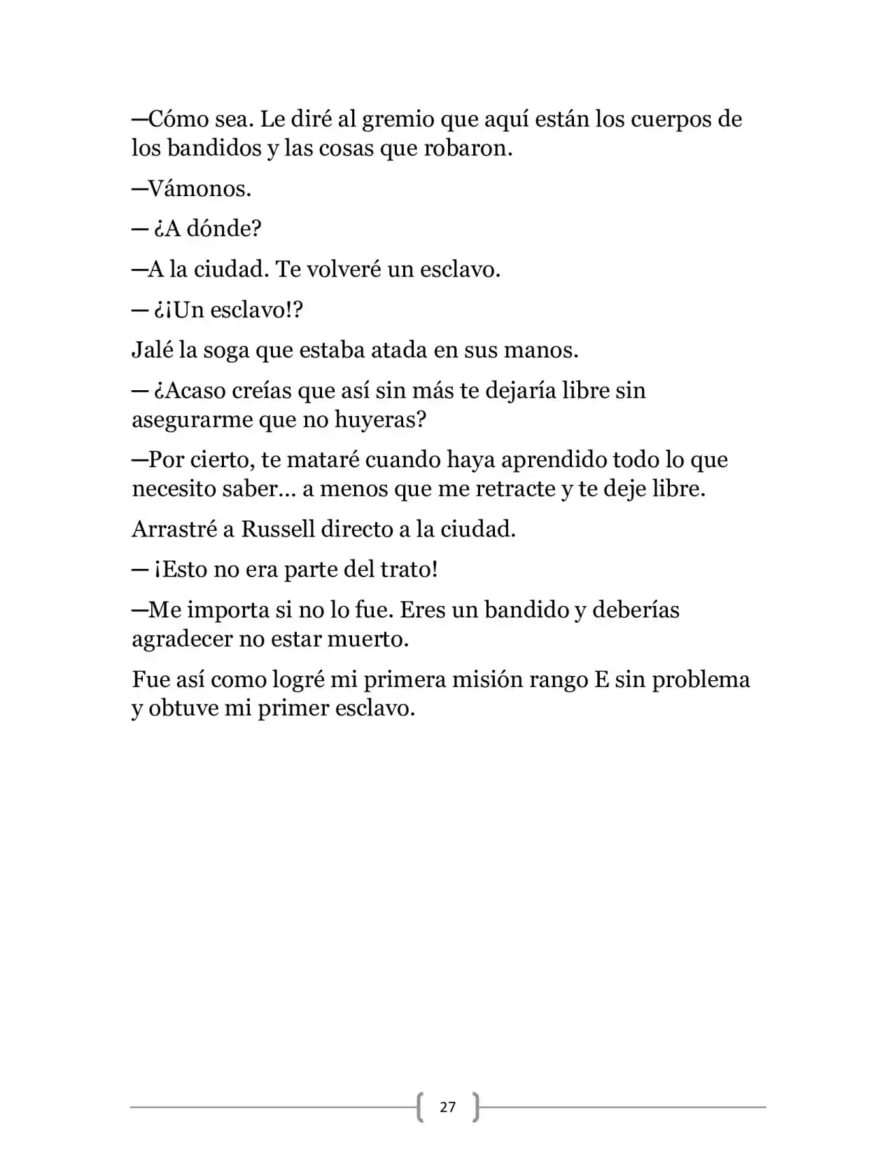 La Ambición Del Dios De La Espada (Novela) - Capítulo 2 - Página 27 - LectorTMOo