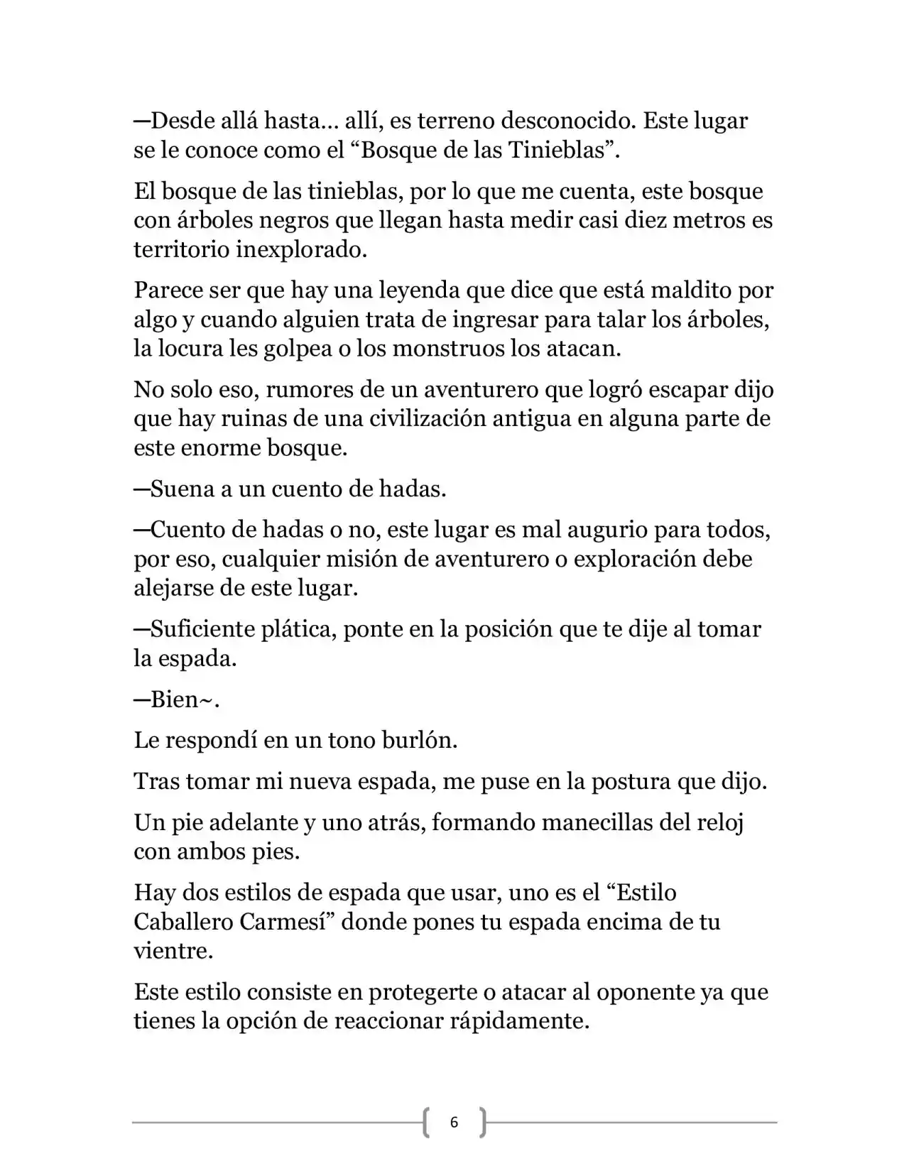 La Ambición Del Dios De La Espada (Novela) - Capítulo 3 - Página 6 - LectorTMOo