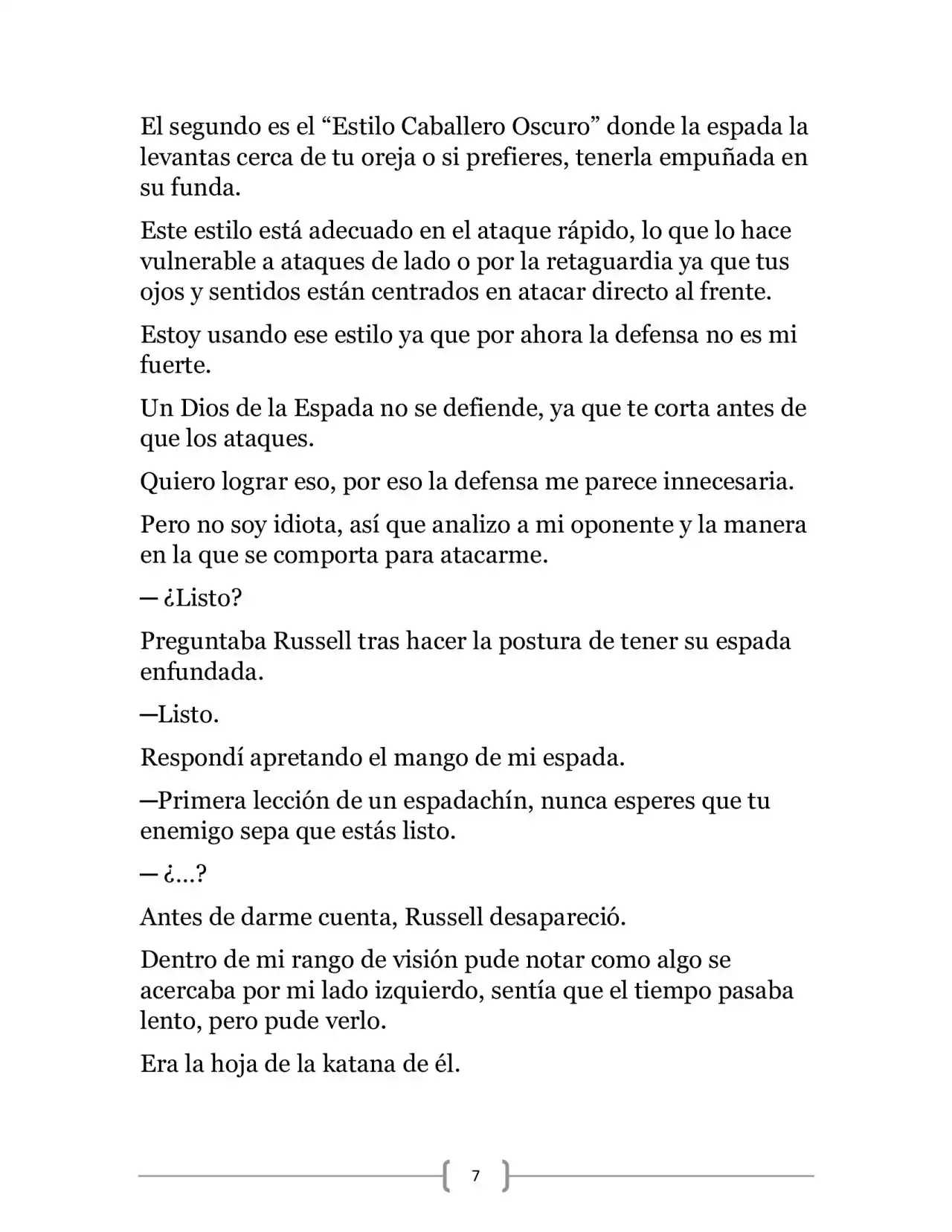 La Ambición Del Dios De La Espada (Novela) - Capítulo 3 - Página 7 - LectorTMOo