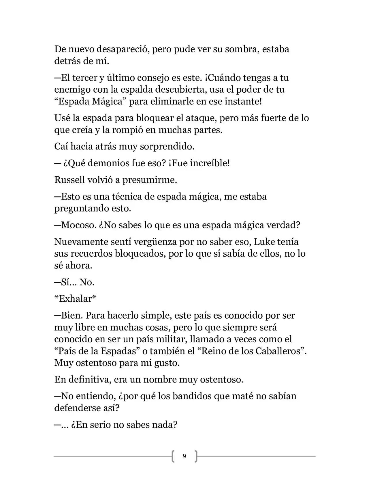 La Ambición Del Dios De La Espada (Novela) - Capítulo 3 - Página 9 - LectorTMOo