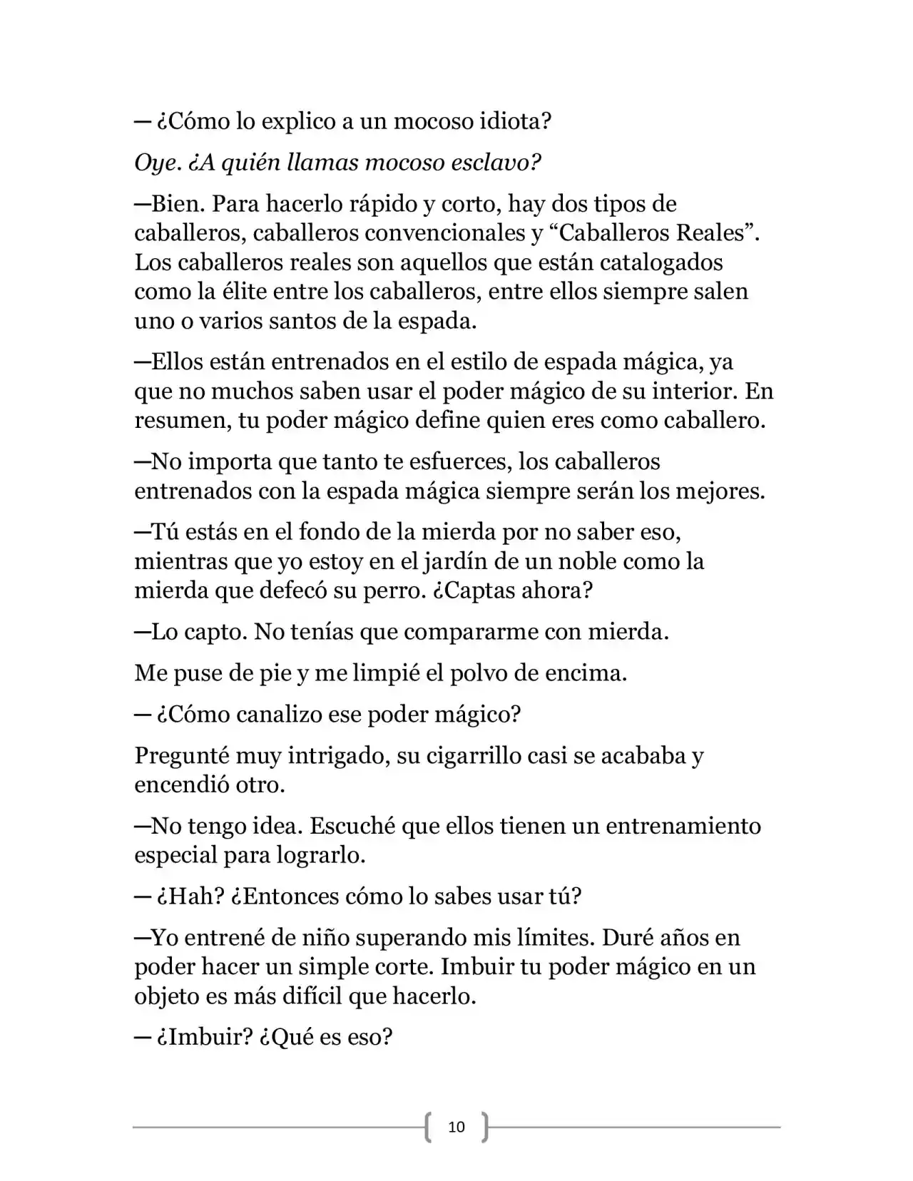La Ambición Del Dios De La Espada (Novela) - Capítulo 3 - Página 10 - LectorTMOo