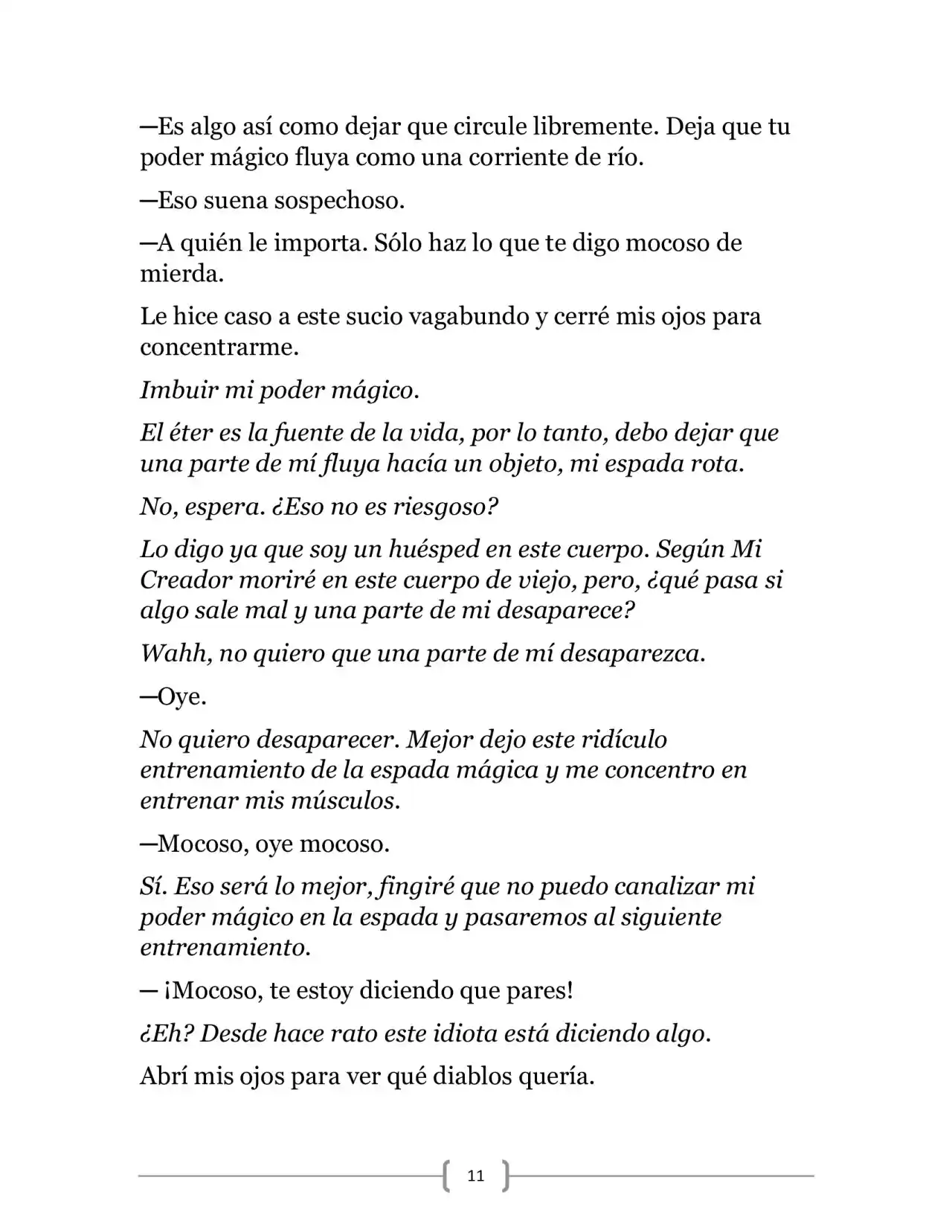 La Ambición Del Dios De La Espada (Novela) - Capítulo 3 - Página 11 - LectorTMOo