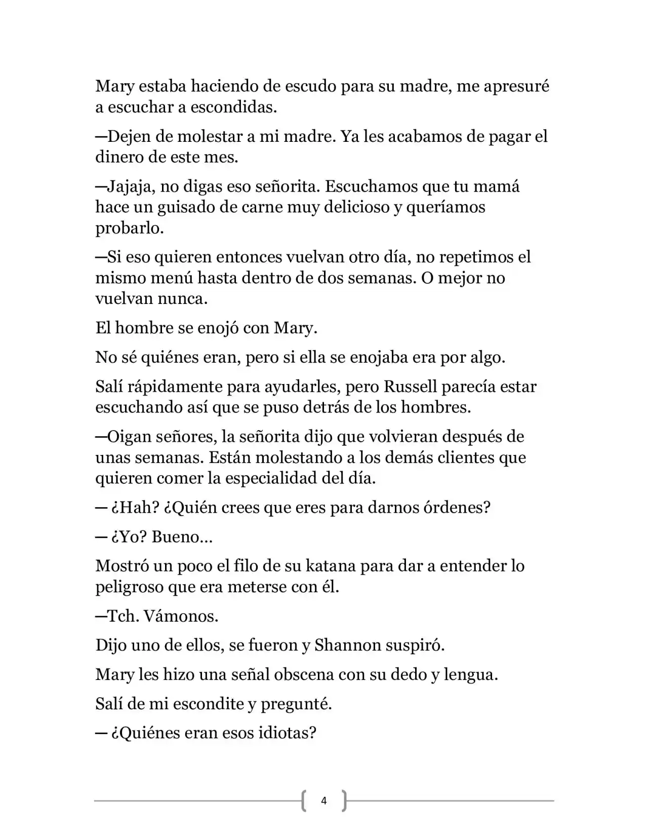 La Ambición Del Dios De La Espada (Novela) - Capítulo 4 - Página 4 - LectorTMOo