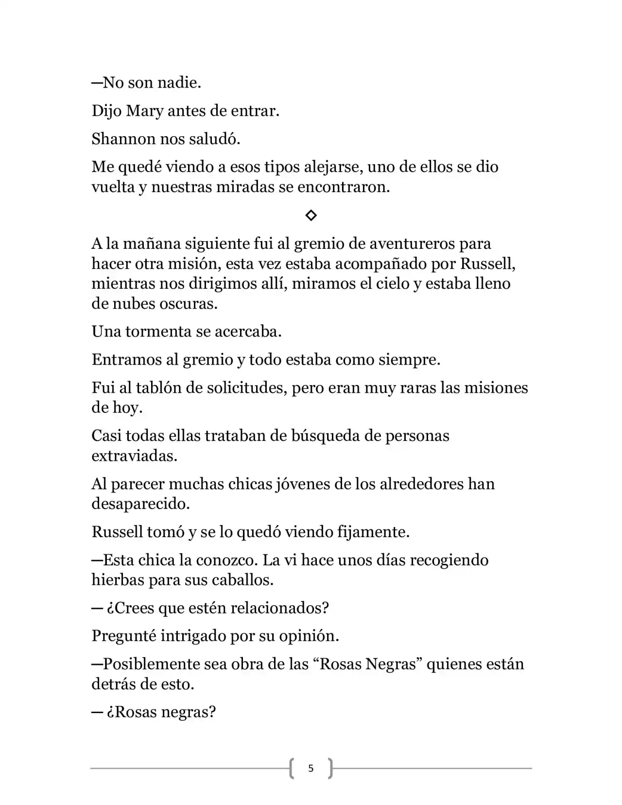 La Ambición Del Dios De La Espada (Novela) - Capítulo 4 - Página 5 - LectorTMOo
