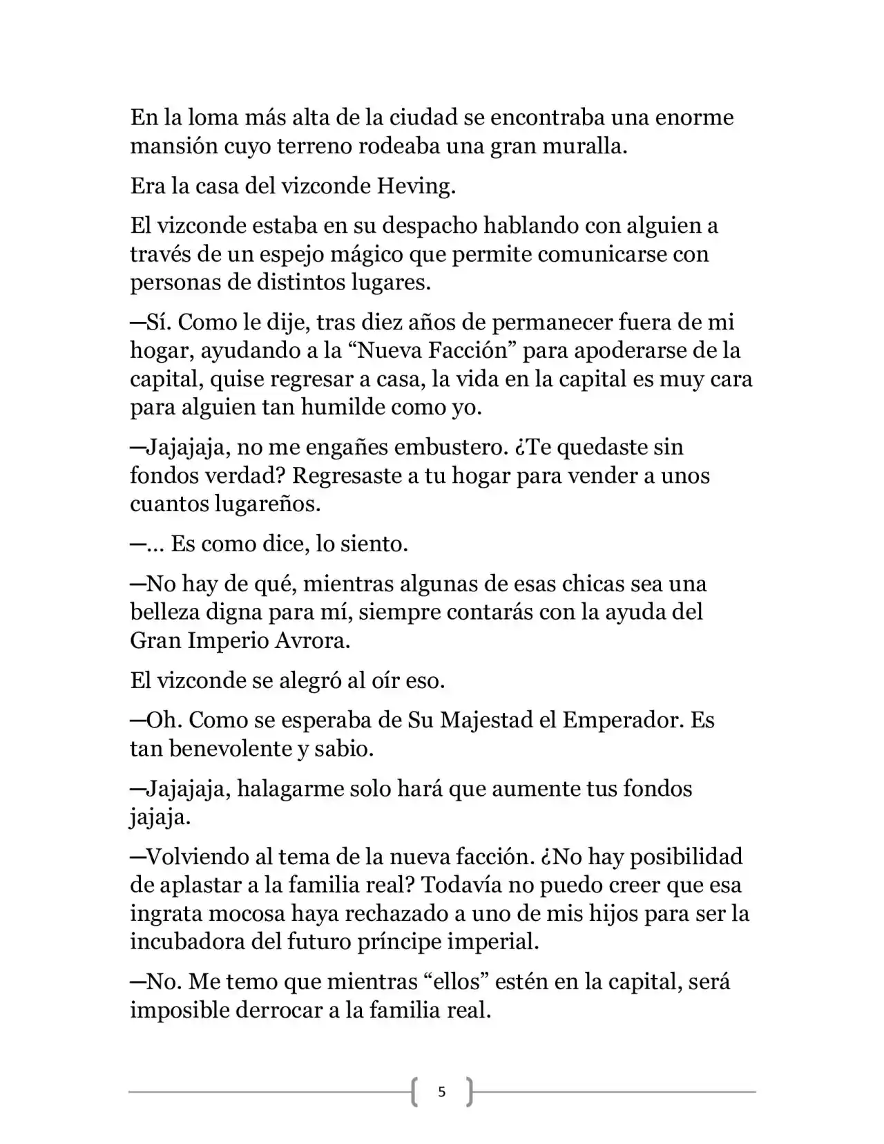 La Ambición Del Dios De La Espada (Novela) - Capítulo 5 - Página 5 - LectorTMOo