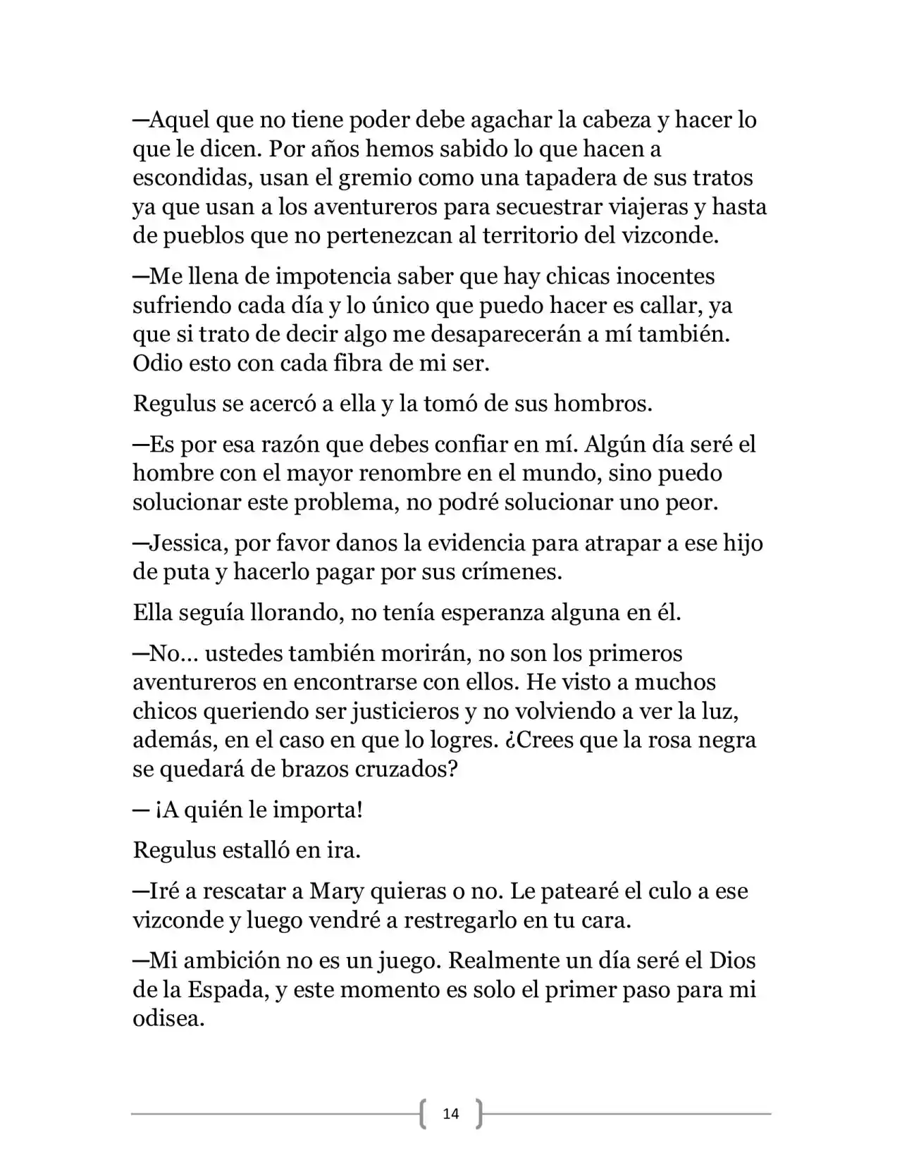 La Ambición Del Dios De La Espada (Novela) - Capítulo 5 - Página 14 - LectorTMOo