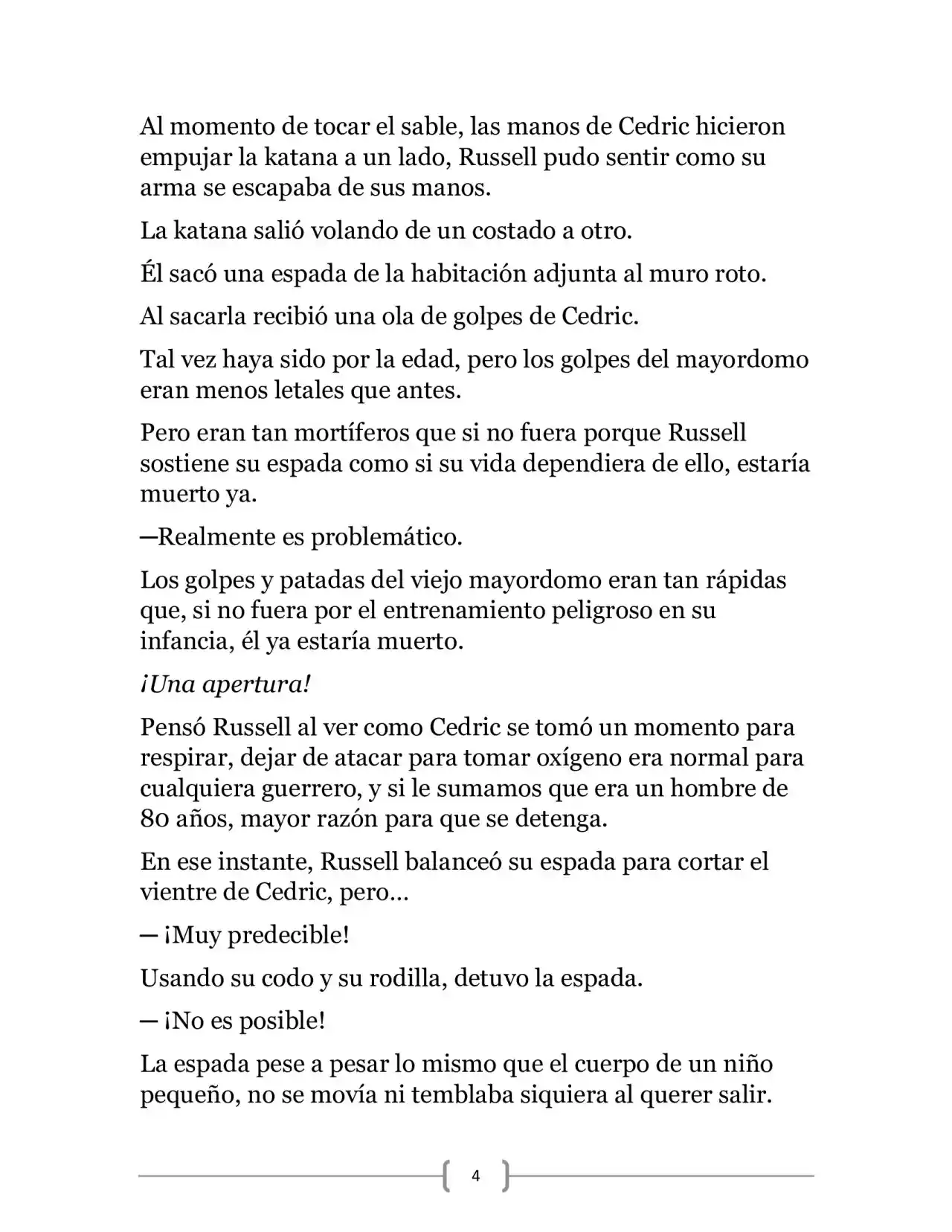 La Ambición Del Dios De La Espada (Novela) - Capítulo 7 - Página 4 - LectorTMOo