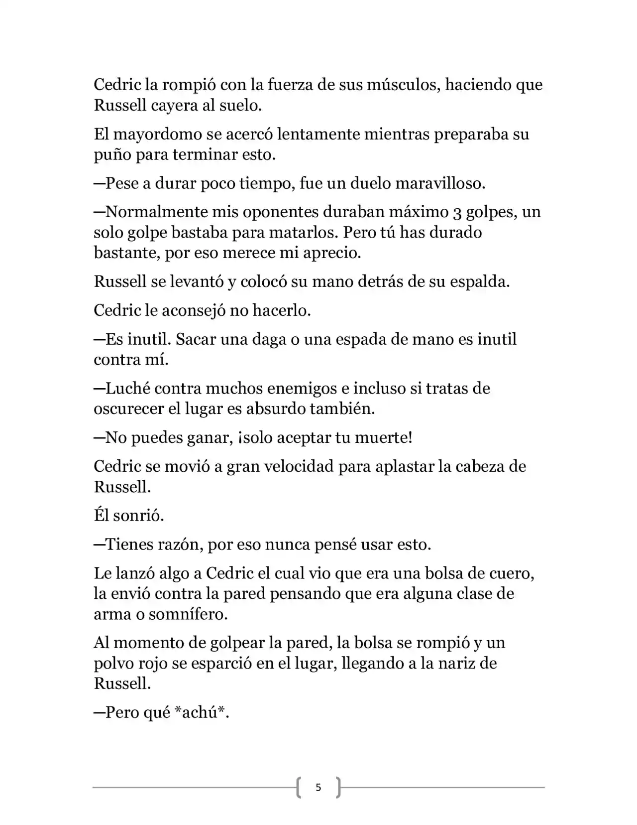 La Ambición Del Dios De La Espada (Novela) - Capítulo 7 - Página 5 - LectorTMOo