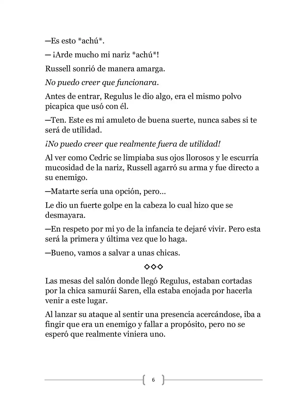 La Ambición Del Dios De La Espada (Novela) - Capítulo 7 - Página 6 - LectorTMOo