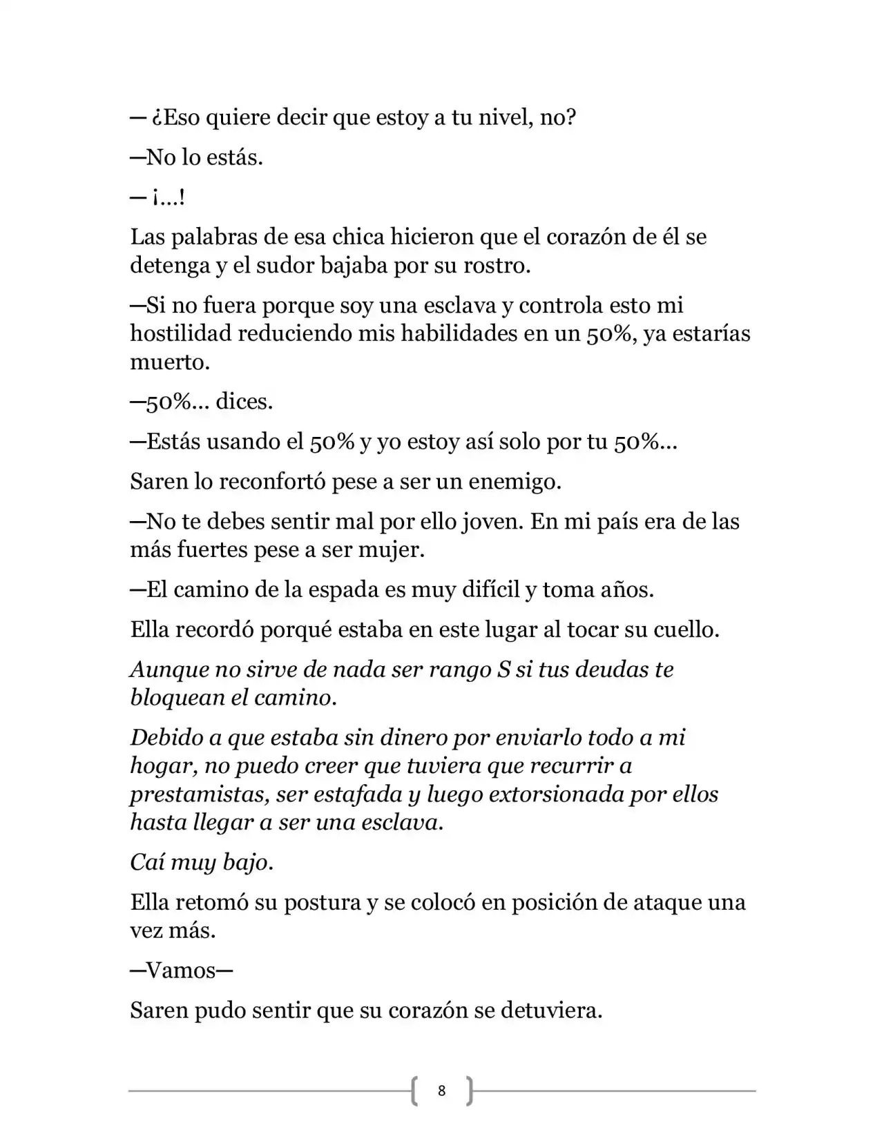 La Ambición Del Dios De La Espada (Novela) - Capítulo 7 - Página 8 - LectorTMOo