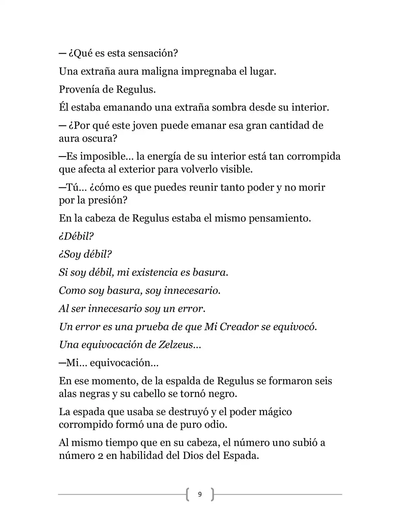 La Ambición Del Dios De La Espada (Novela) - Capítulo 7 - Página 9 - LectorTMOo