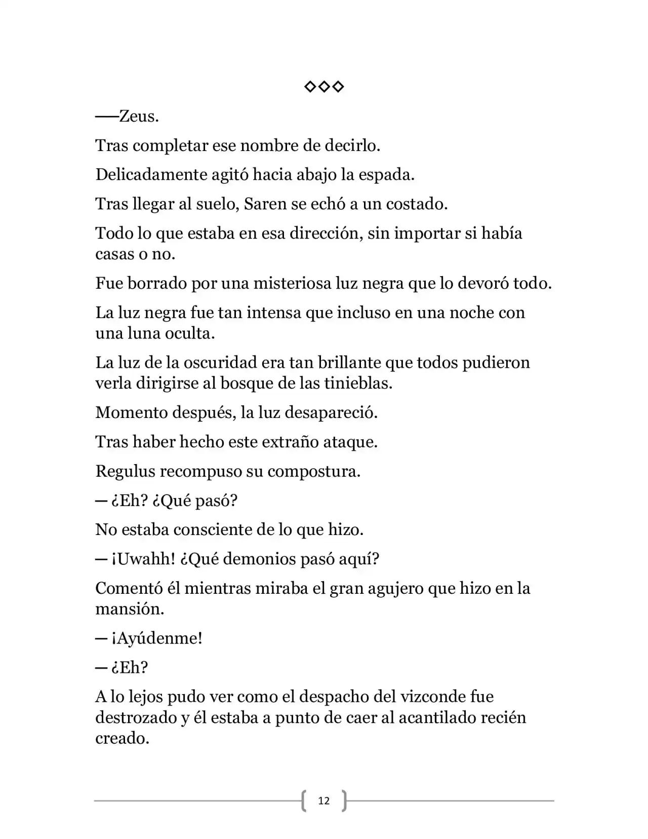 La Ambición Del Dios De La Espada (Novela) - Capítulo 7 - Página 12 - LectorTMOo