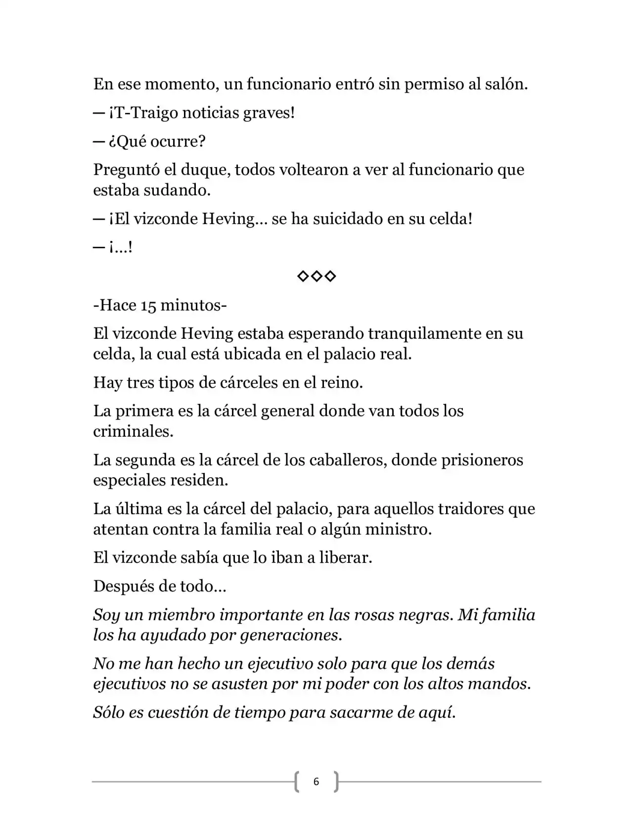 La Ambición Del Dios De La Espada (Novela) - Capítulo 8 - Página 6 - LectorTMOo