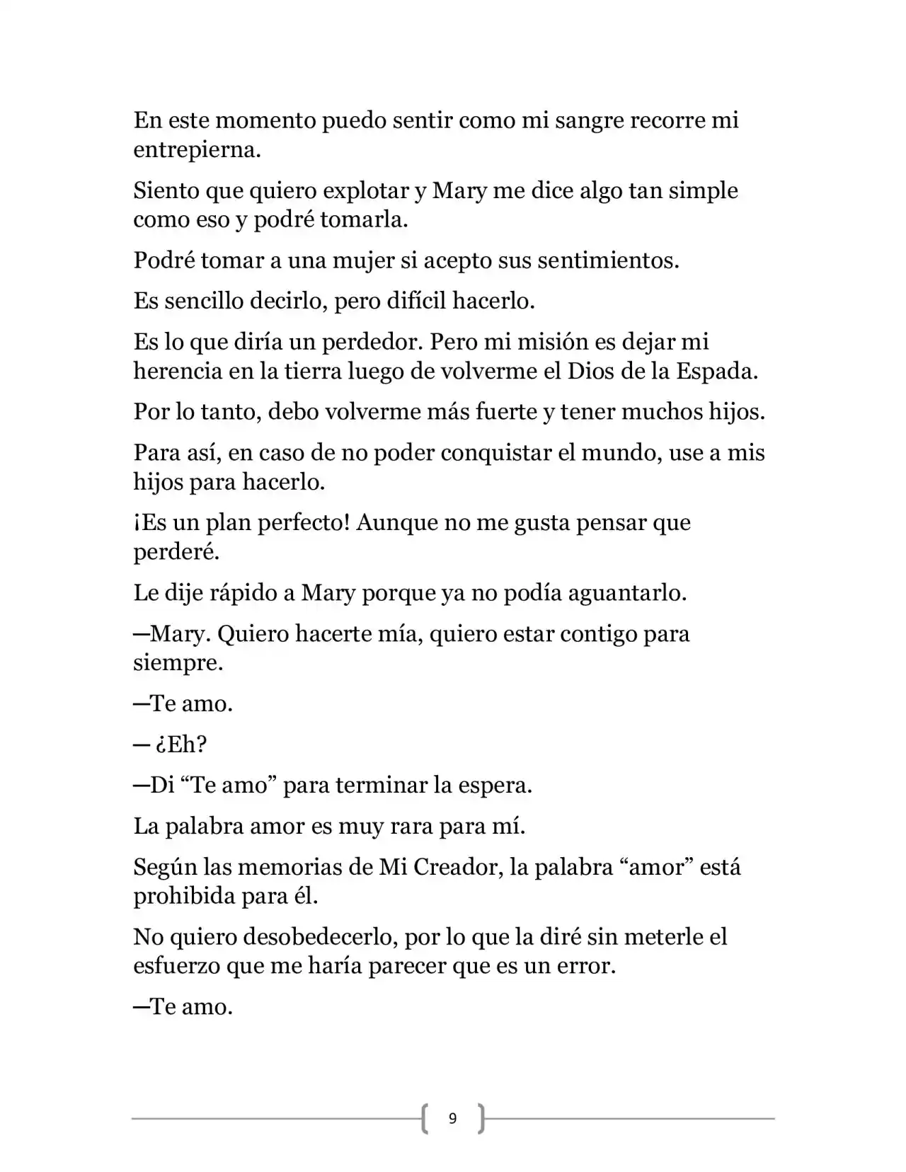 La Ambición Del Dios De La Espada (Novela) - Capítulo 9 - Página 9 - LectorTMOo