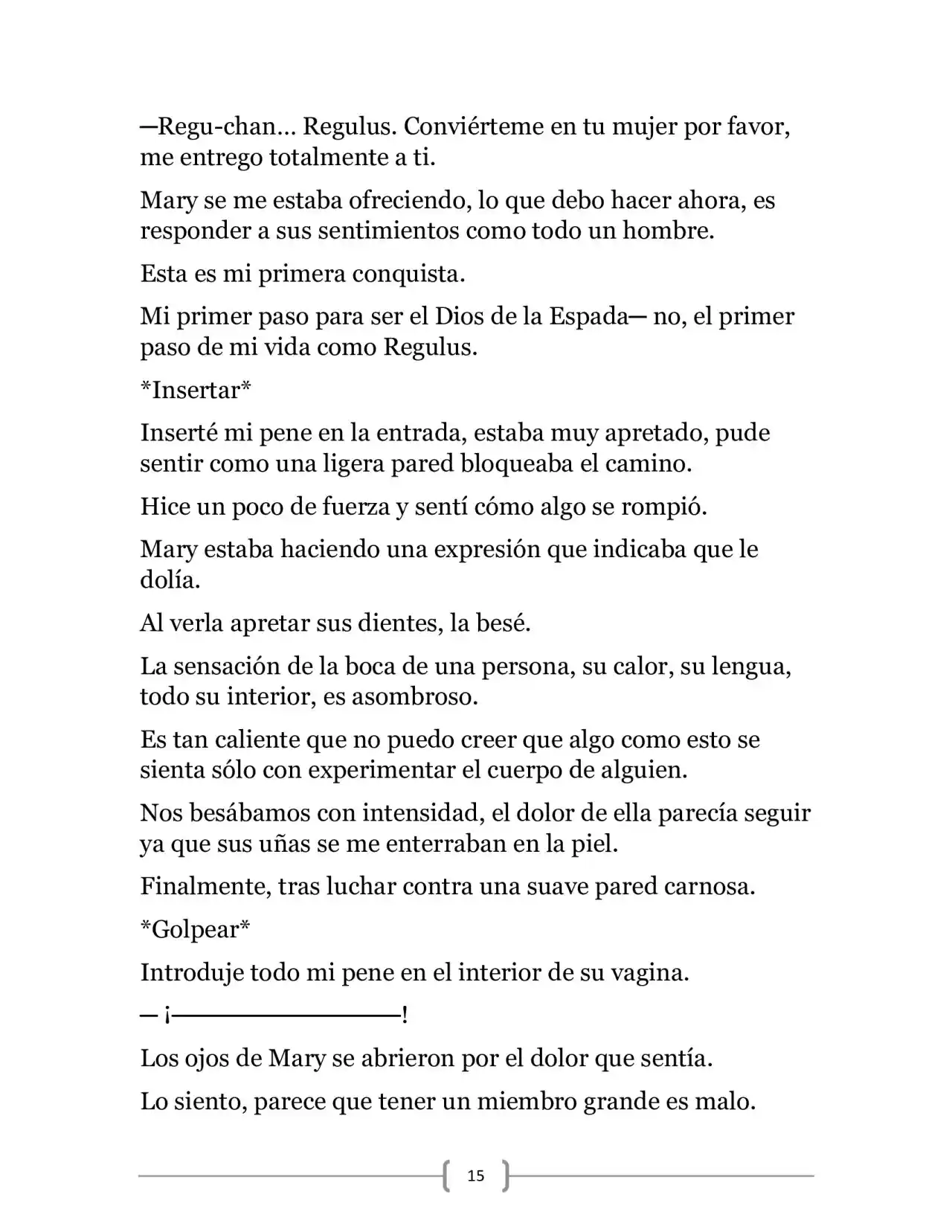 La Ambición Del Dios De La Espada (Novela) - Capítulo 9 - Página 15 - LectorTMOo