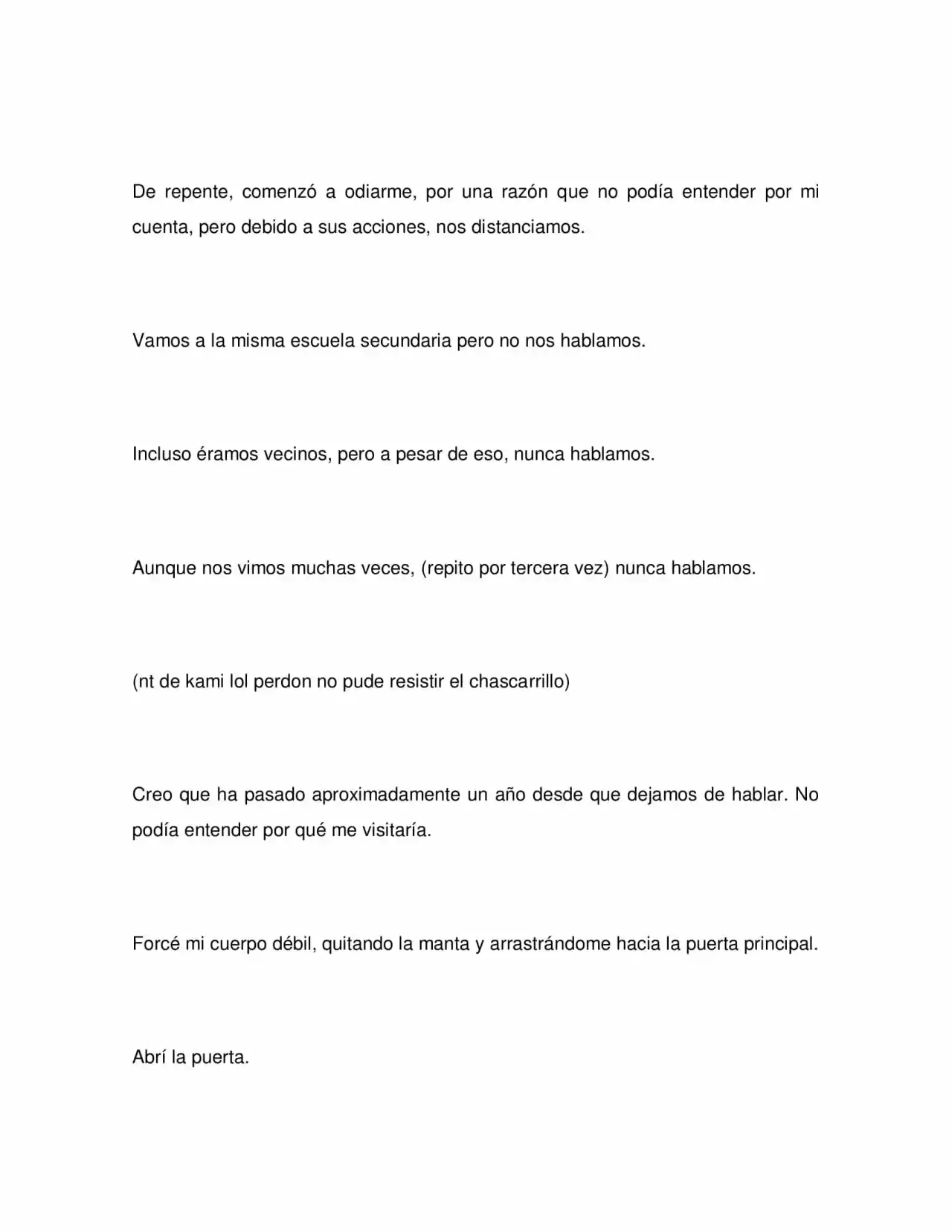 LA AMISTAD QUE SE PERDIÓ ES DULCE Y AMARGA COMO SATOKASHI (Novela) - Capítulo 1 - Página 7 - LectorTMOo