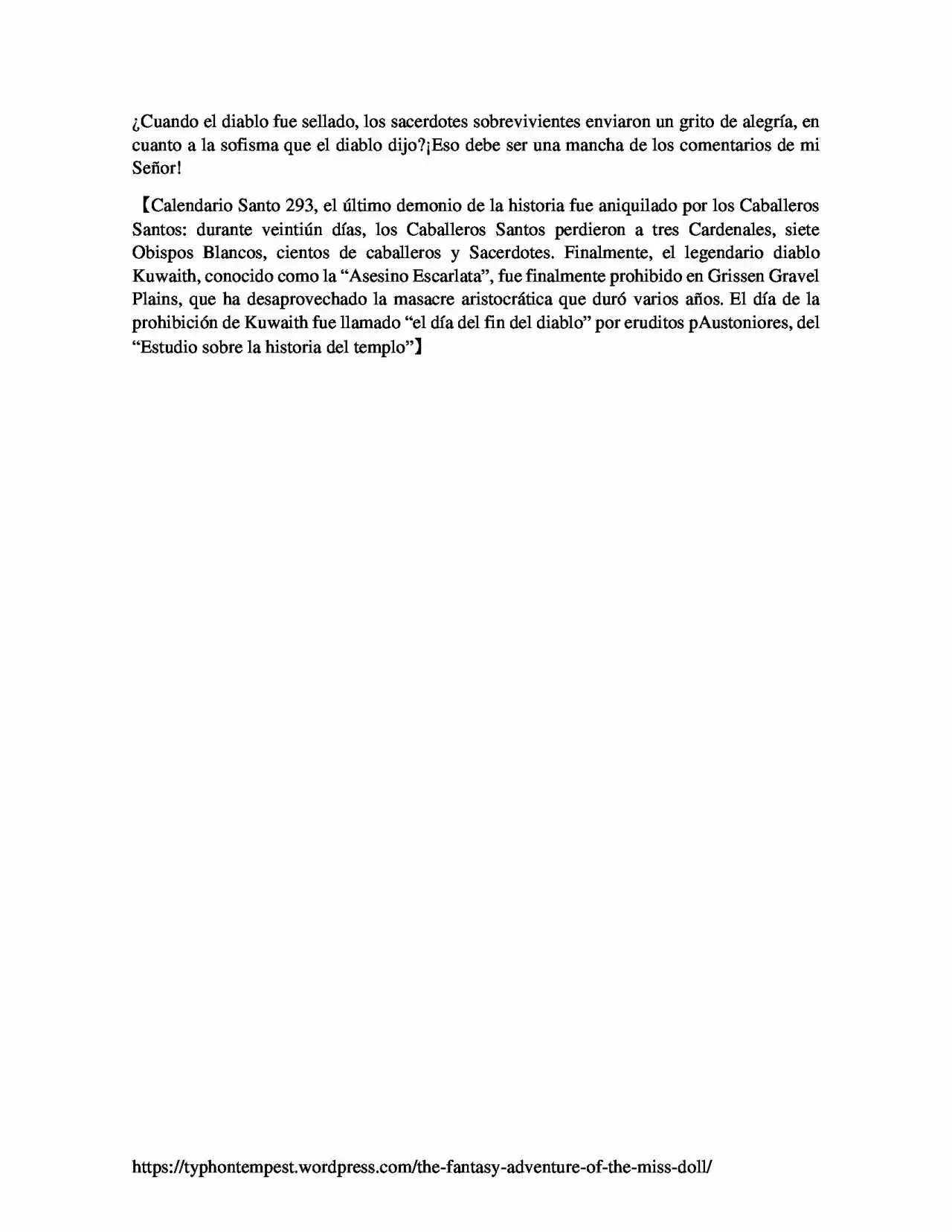 La Aventura De Fantasía De La Señorita Muñeca (Novela) - Capítulo 1 - Página 5 - LectorTMOo