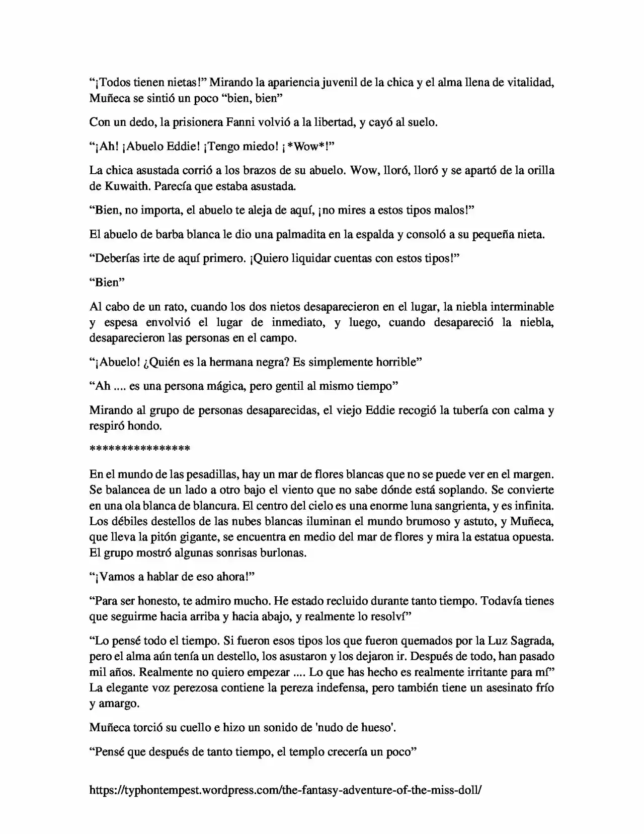 La Aventura De Fantasía De La Señorita Muñeca (Novela) - Capítulo 10 - Página 4 - LectorTMOo