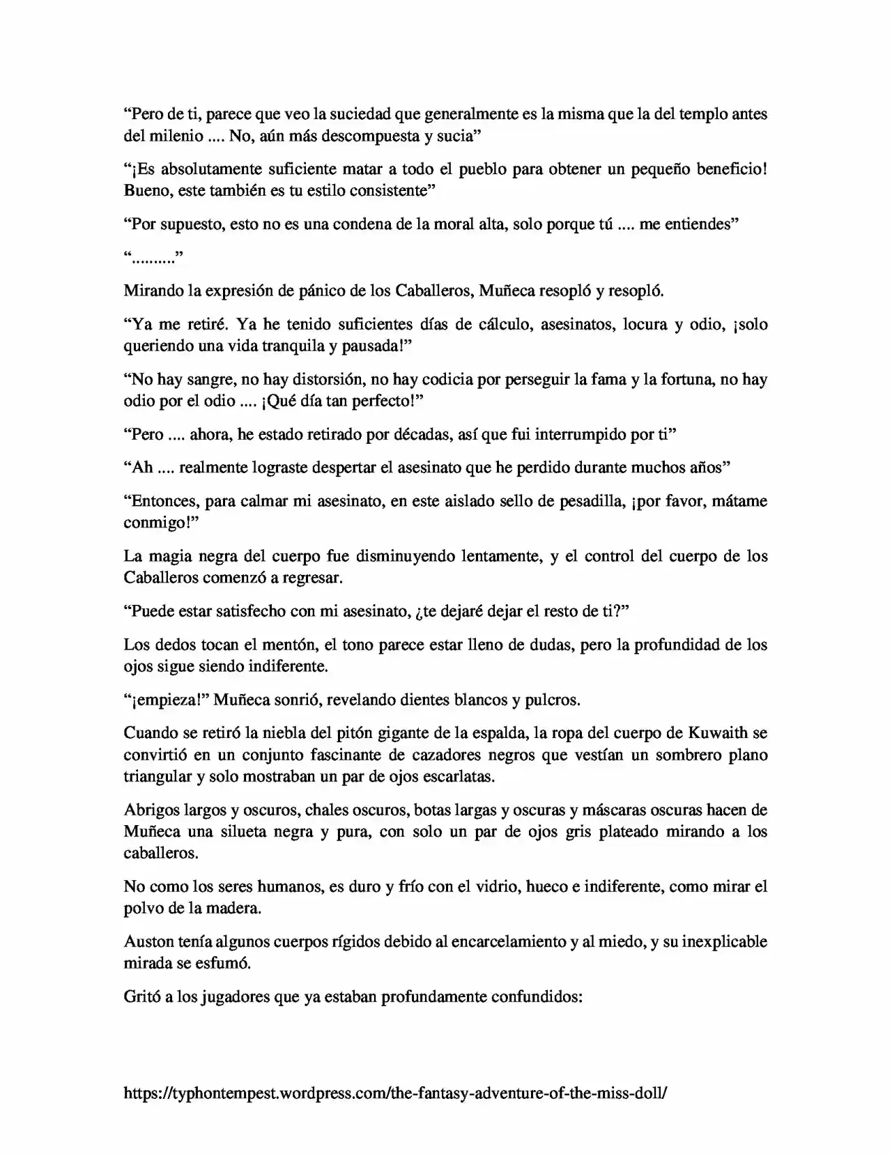 La Aventura De Fantasía De La Señorita Muñeca (Novela) - Capítulo 10 - Página 5 - LectorTMOo