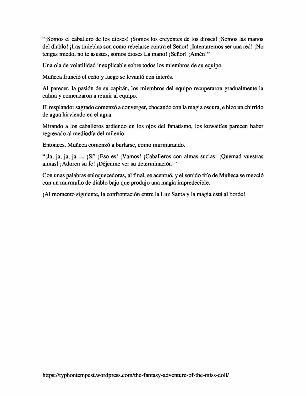 La Aventura De Fantasía De La Señorita Muñeca (Novela) - Capítulo 10 - Página 6 - LectorTMOo