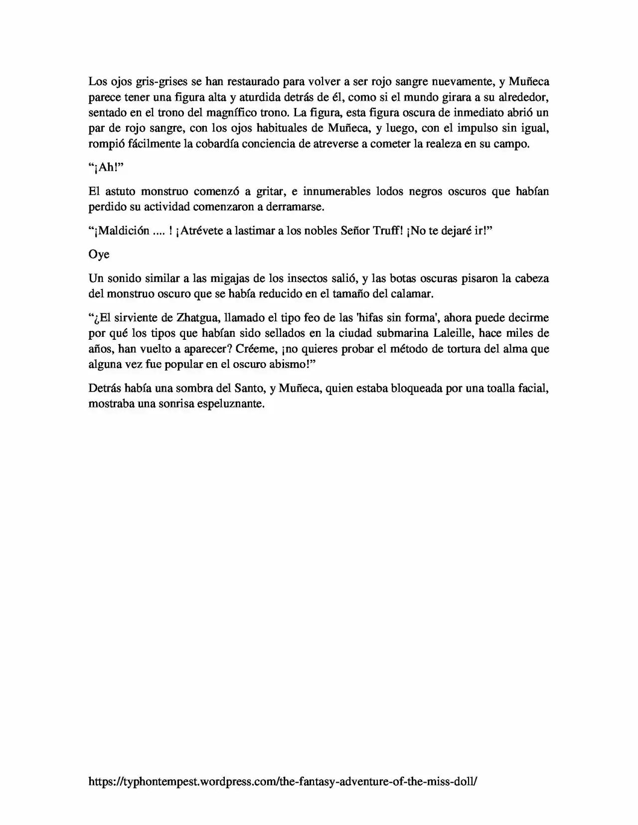 La Aventura De Fantasía De La Señorita Muñeca (Novela) - Capítulo 11 - Página 5 - LectorTMOo