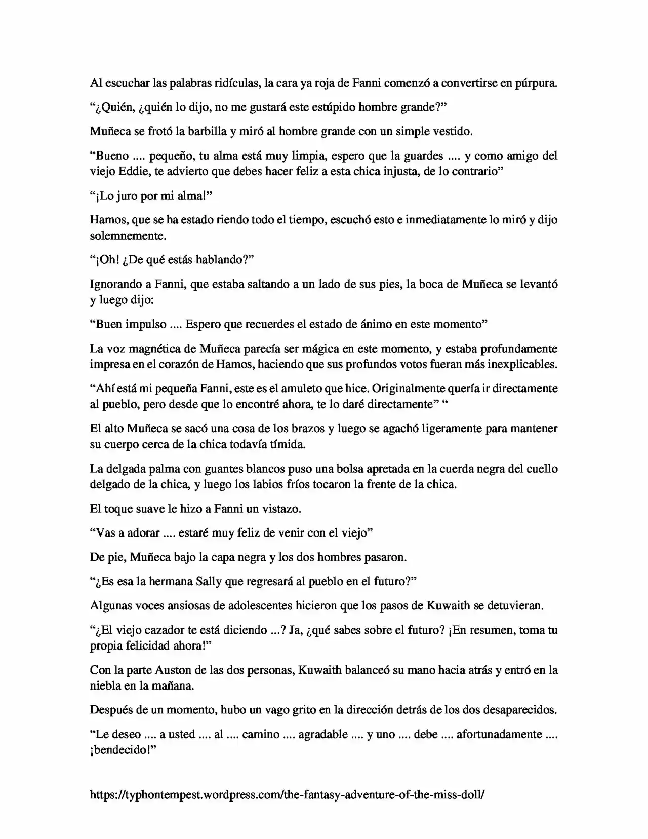 La Aventura De Fantasía De La Señorita Muñeca (Novela) - Capítulo 14 - Página 4 - LectorTMOo