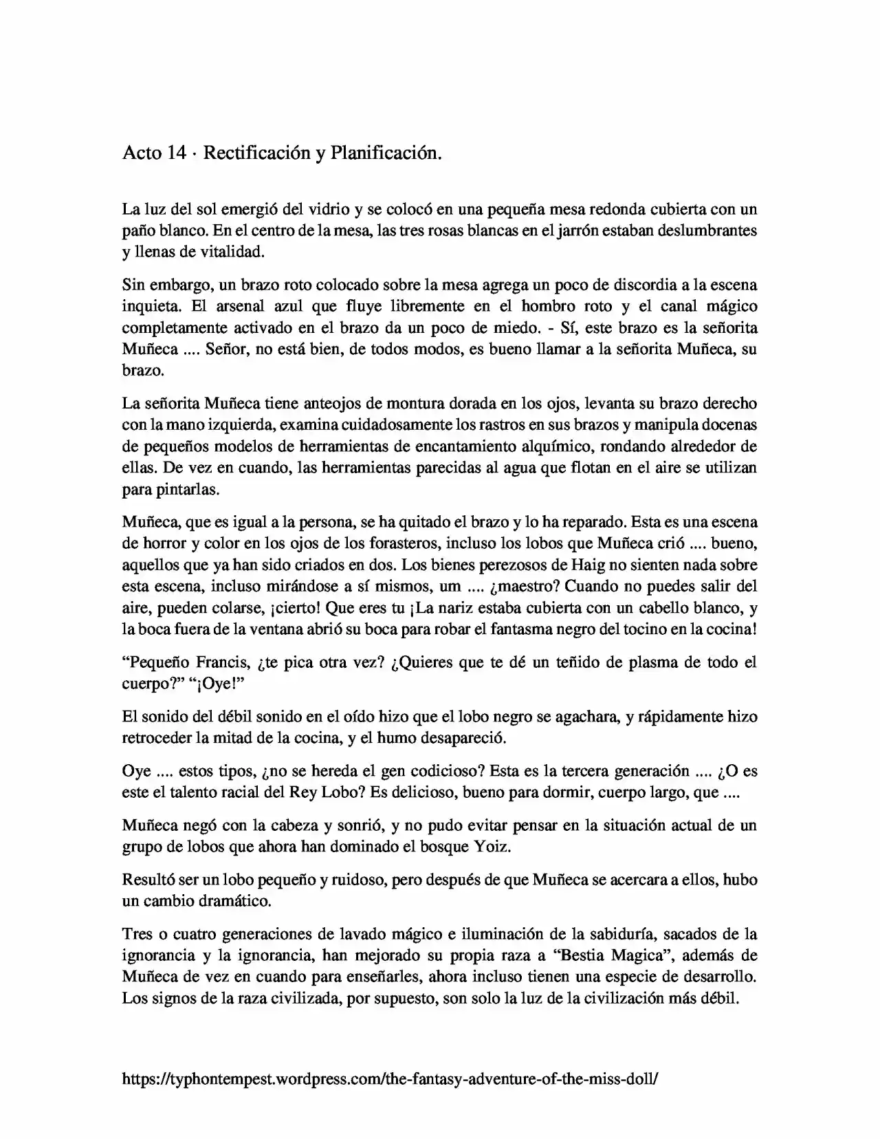 La Aventura De Fantasía De La Señorita Muñeca (Novela) - Capítulo 14 - Página 6 - LectorTMOo