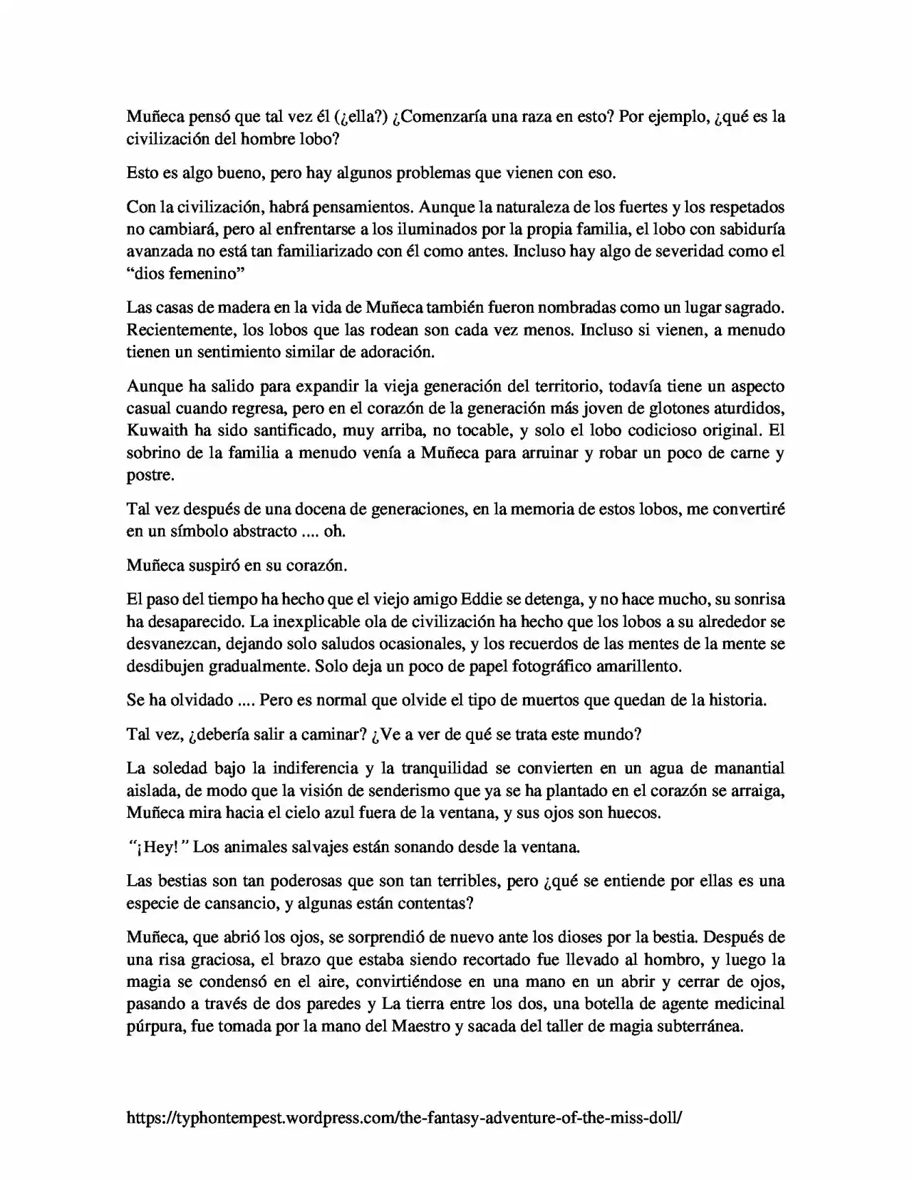 La Aventura De Fantasía De La Señorita Muñeca (Novela) - Capítulo 14 - Página 7 - LectorTMOo