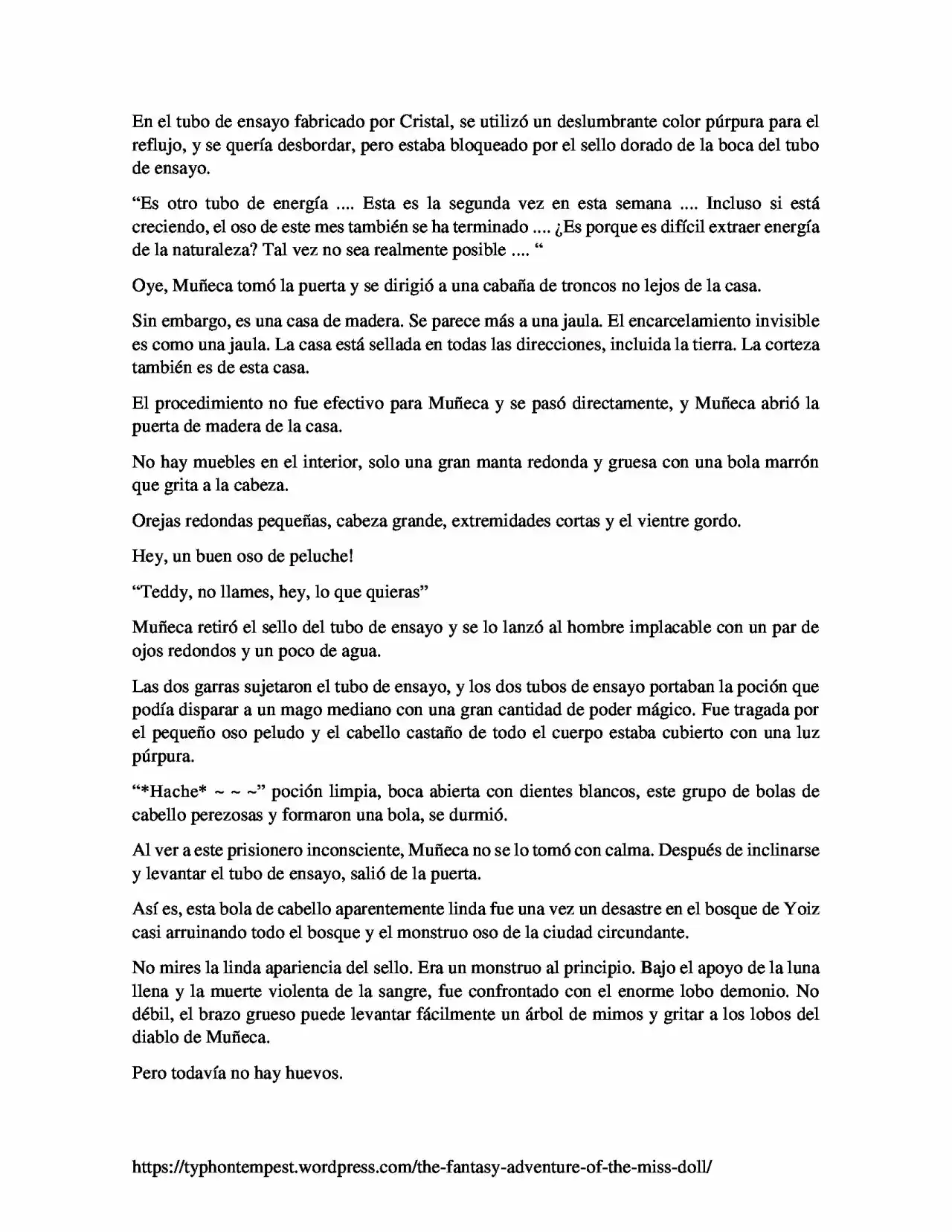 La Aventura De Fantasía De La Señorita Muñeca (Novela) - Capítulo 14 - Página 8 - LectorTMOo