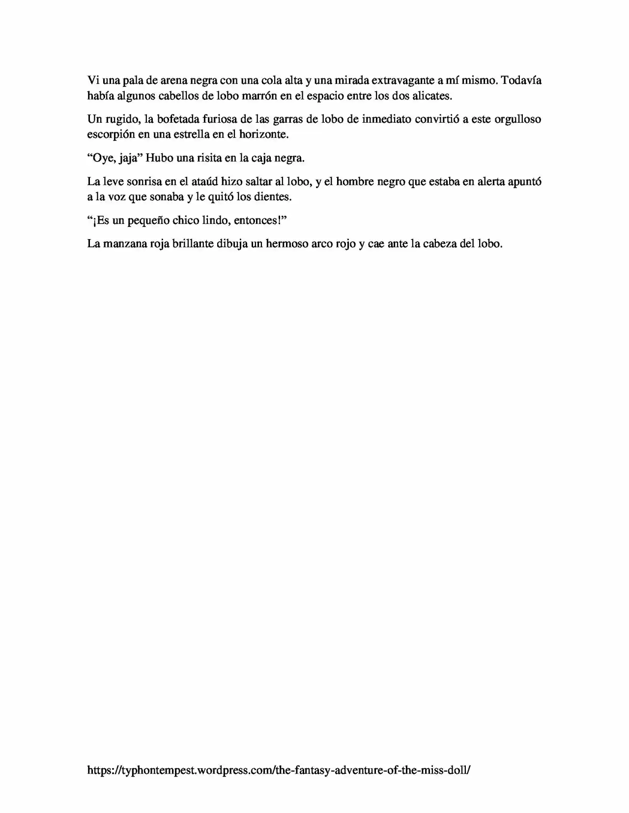 La Aventura De Fantasía De La Señorita Muñeca (Novela) - Capítulo 2 - Página 5 - LectorTMOo