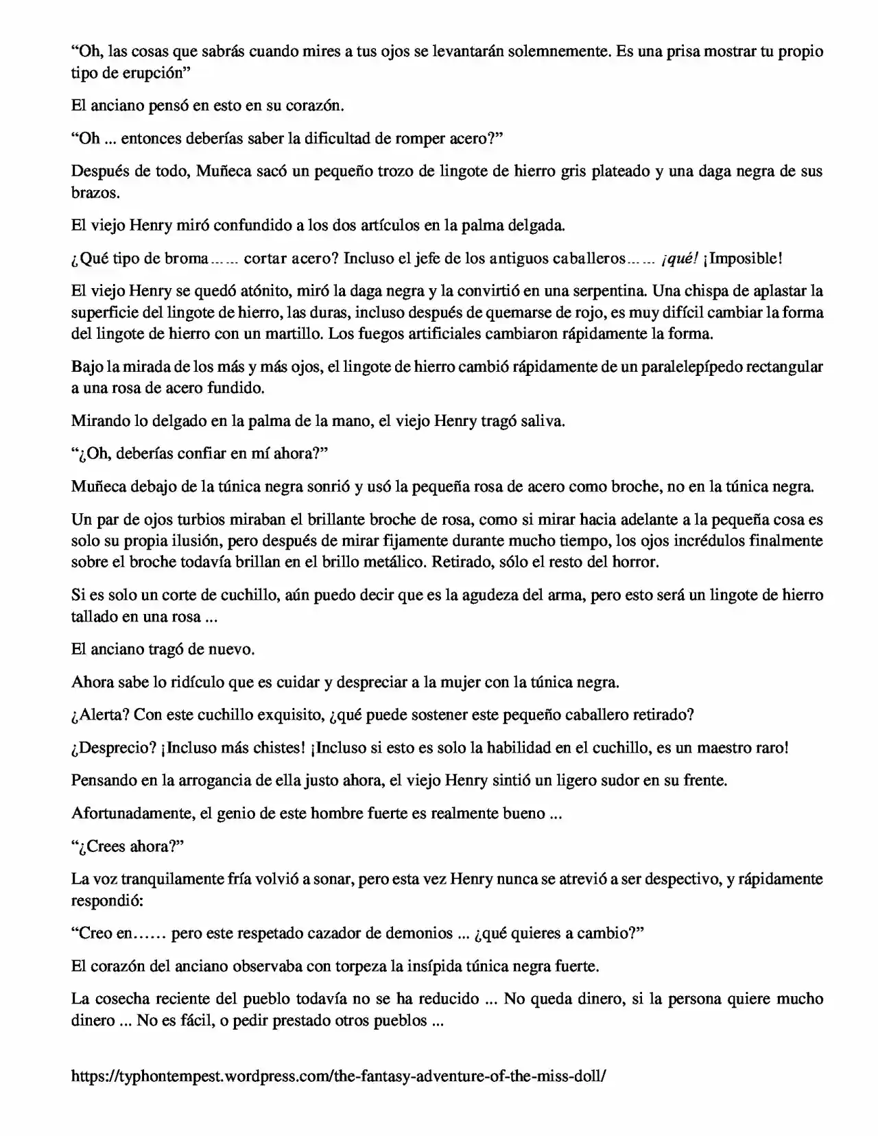 La Aventura De Fantasía De La Señorita Muñeca (Novela) - Capítulo 21 - Página 4 - LectorTMOo