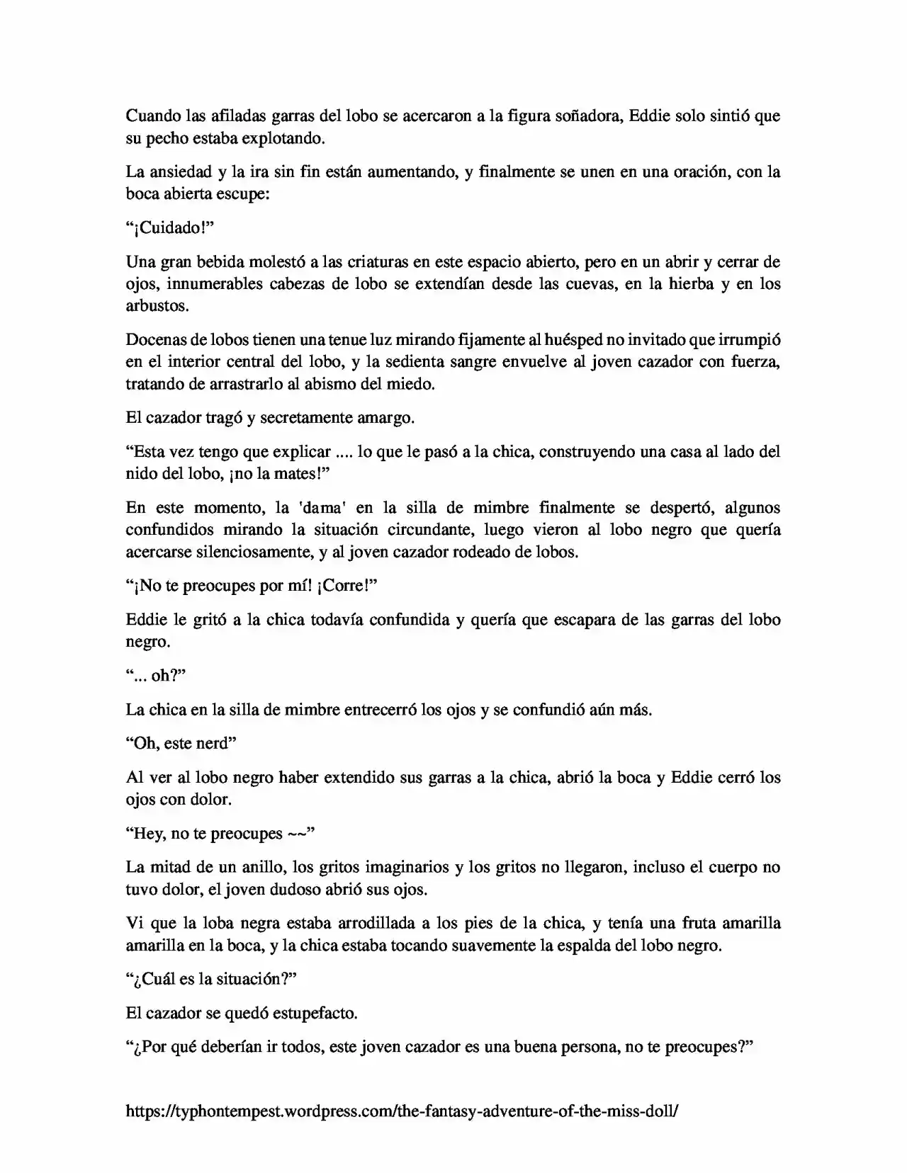 La Aventura De Fantasía De La Señorita Muñeca (Novela) - Capítulo 5 - Página 4 - LectorTMOo