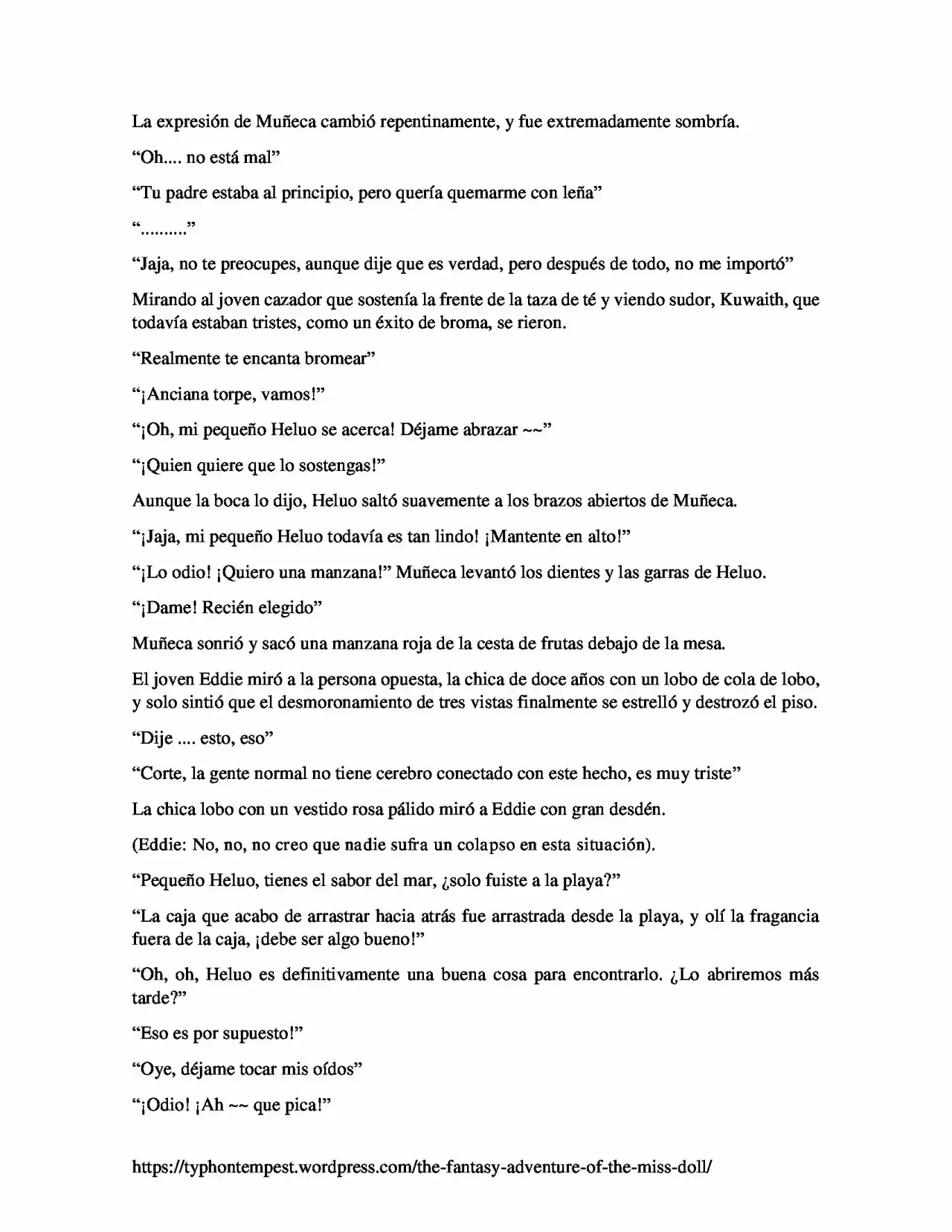 La Aventura De Fantasía De La Señorita Muñeca (Novela) - Capítulo 6 - Página 5 - LectorTMOo
