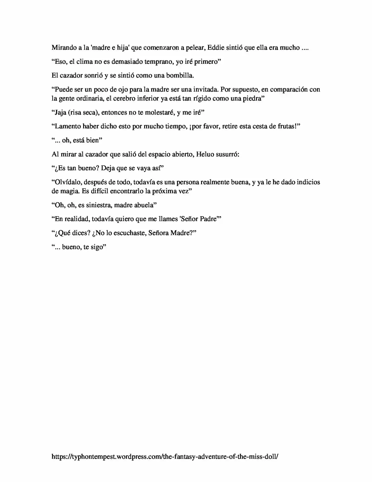 La Aventura De Fantasía De La Señorita Muñeca (Novela) - Capítulo 6 - Página 6 - LectorTMOo