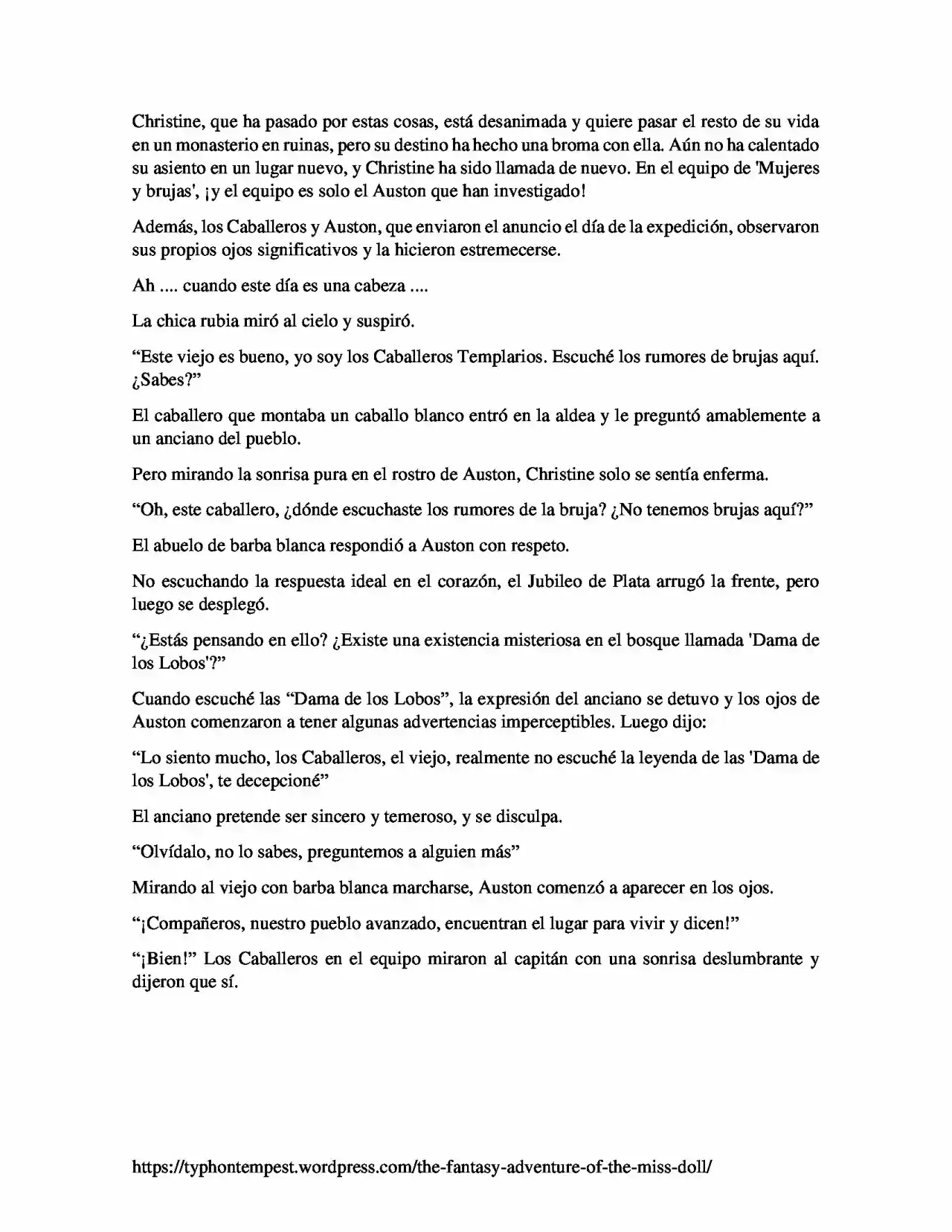 La Aventura De Fantasía De La Señorita Muñeca (Novela) - Capítulo 8 - Página 4 - LectorTMOo
