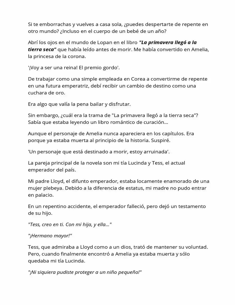 La Bebé Casamentera (Novela) - Capítulo 1 - Página 6 - LectorTMOo