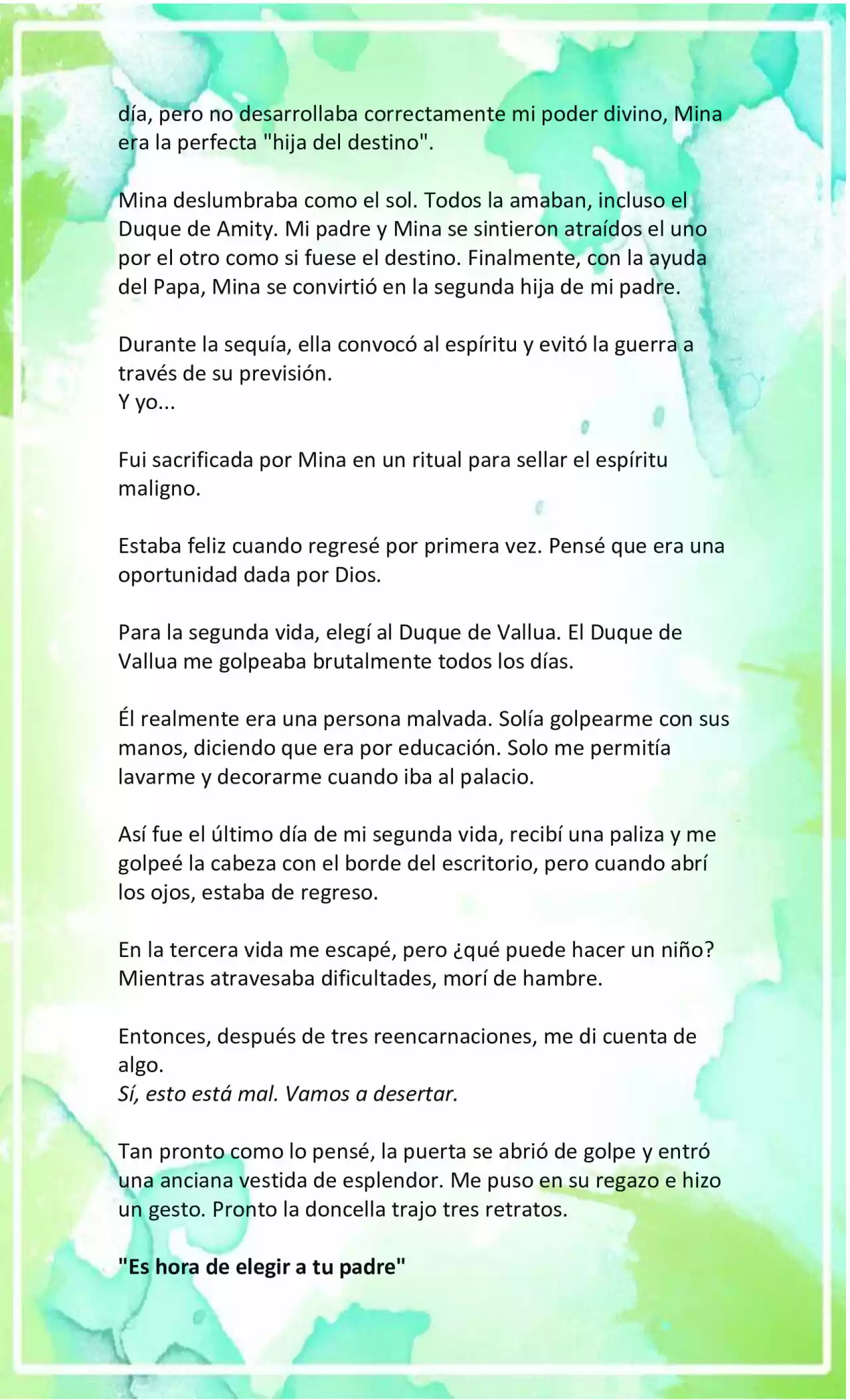 LA BEBE QUE CRIA UN VILLANO (Novela) - Capítulo 1 - Página 4 - LectorTMOo