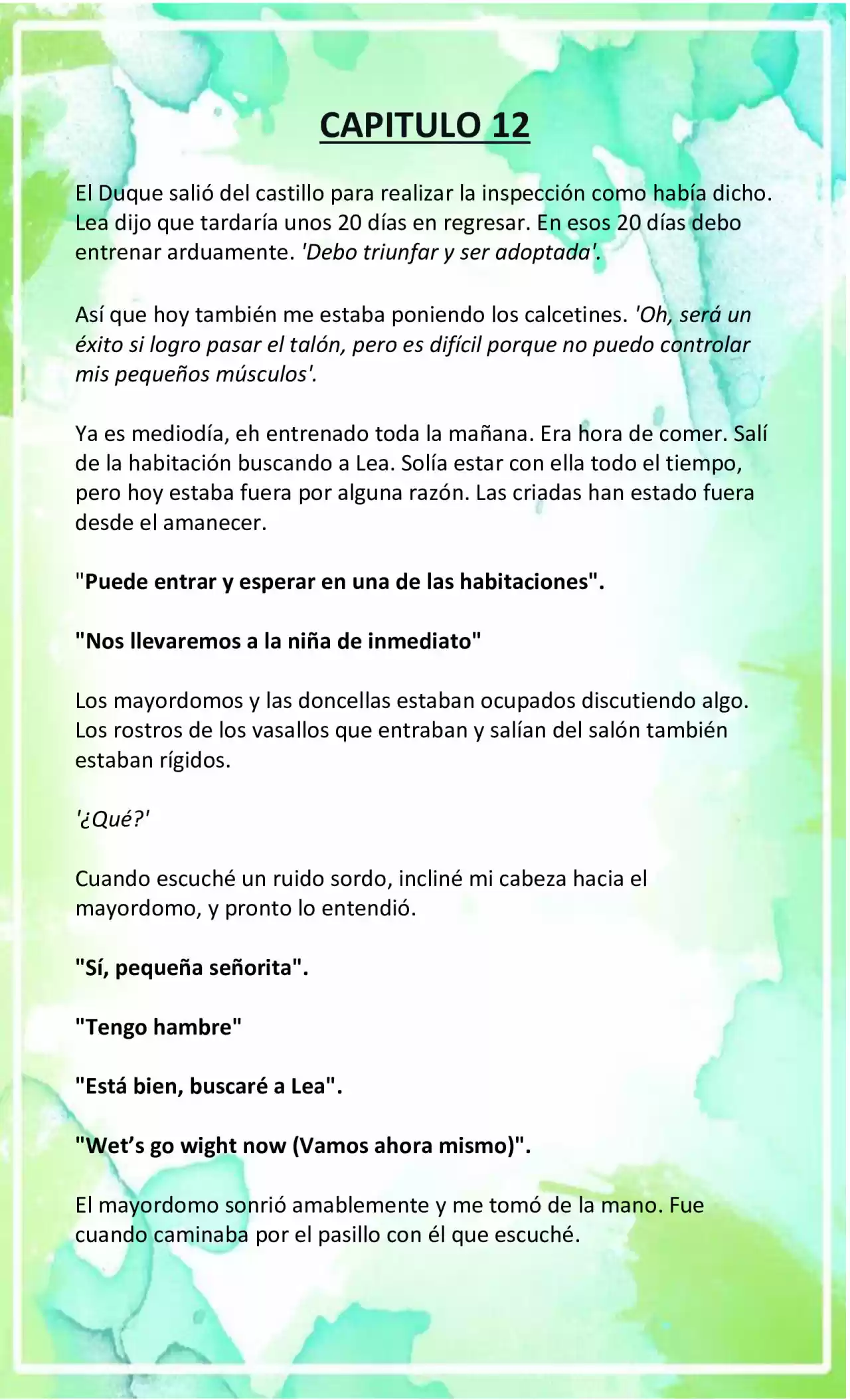 LA BEBE QUE CRIA UN VILLANO (Novela) - Capítulo 12 - Página 3 - LectorTMOo