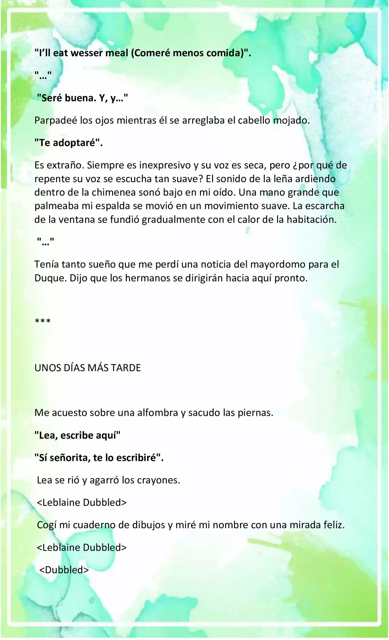 LA BEBE QUE CRIA UN VILLANO (Novela) - Capítulo 14 - Página 5 - LectorTMOo