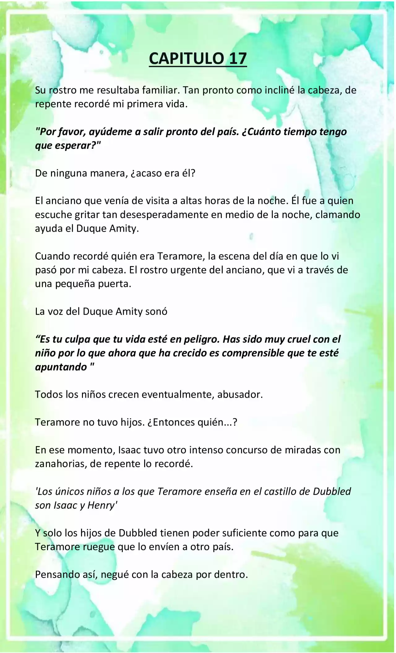 LA BEBE QUE CRIA UN VILLANO (Novela) - Capítulo 17 - Página 3 - LectorTMOo