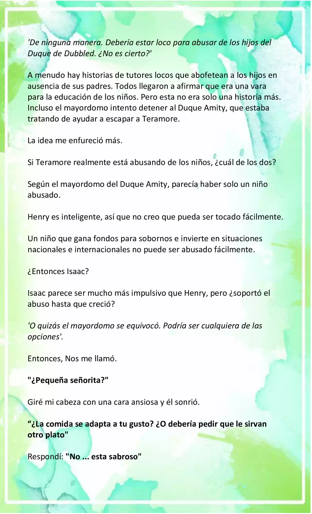 LA BEBE QUE CRIA UN VILLANO (Novela) - Capítulo 17 - Página 4 - LectorTMOo