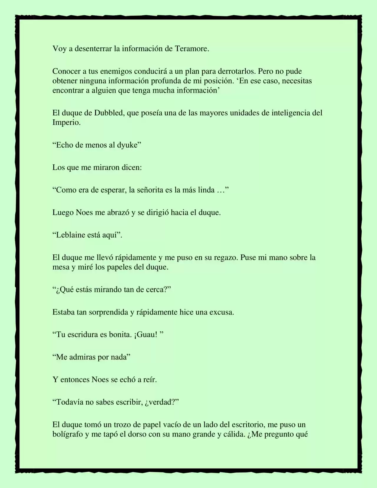 LA BEBE QUE CRIA UN VILLANO (Novela) - Capítulo 18 - Página 5 - LectorTMOo