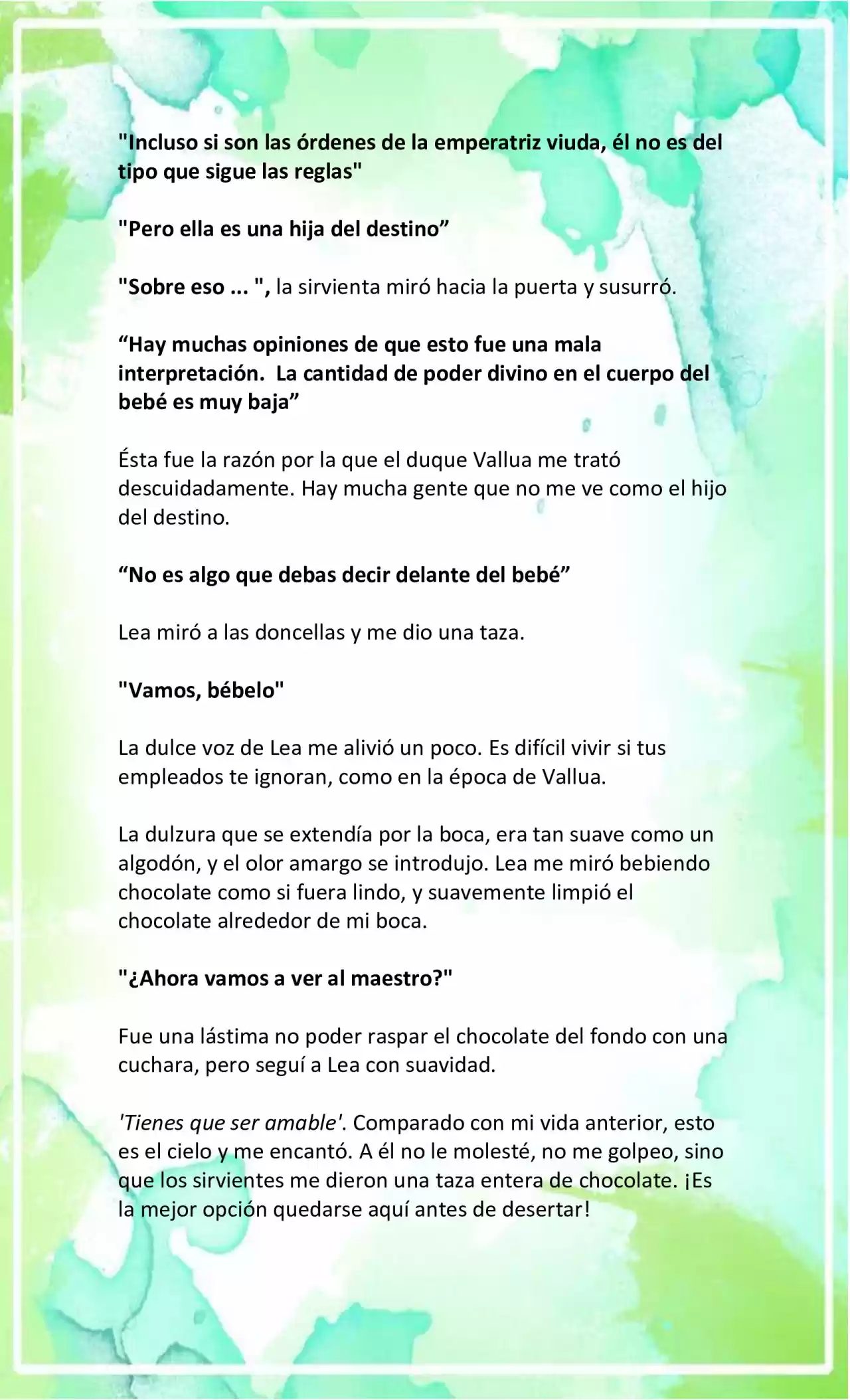 LA BEBE QUE CRIA UN VILLANO (Novela) - Capítulo 2 - Página 4 - LectorTMOo